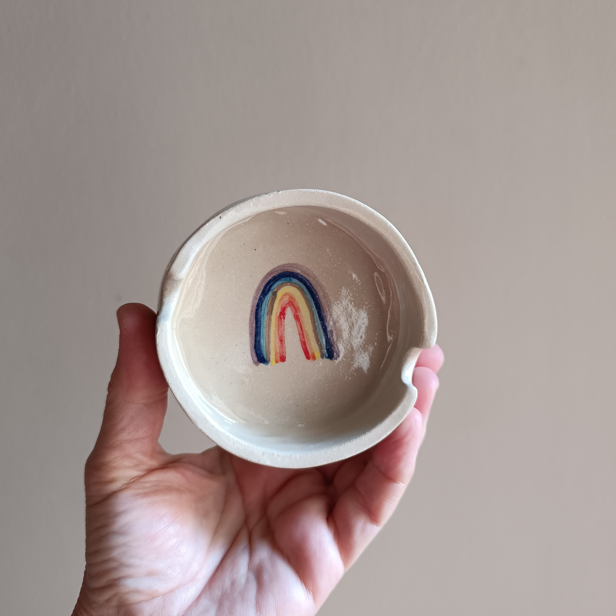 Sweet Handmade Rainbow Ashtray