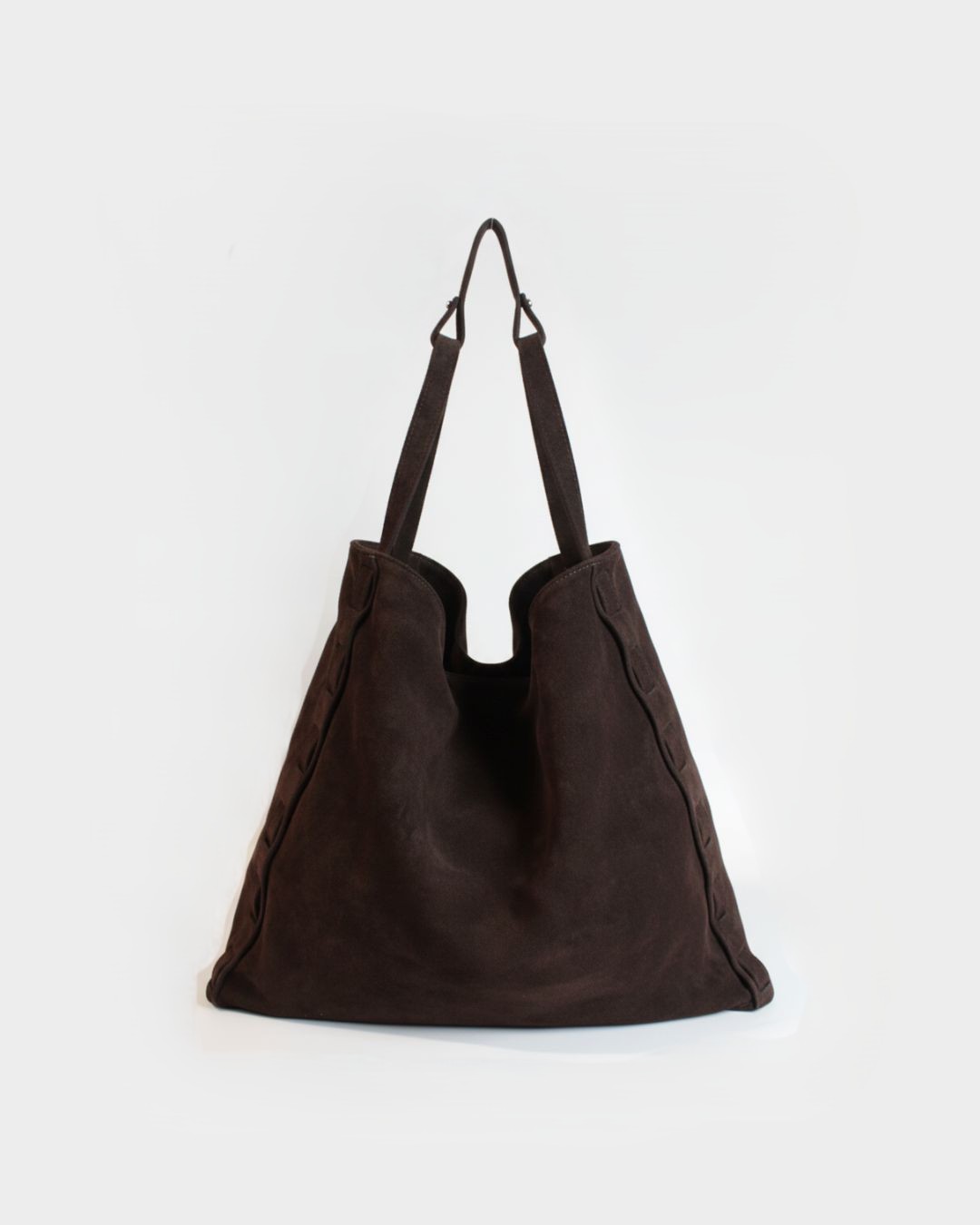 Alcyone Tote Bag | Chocolate Suede