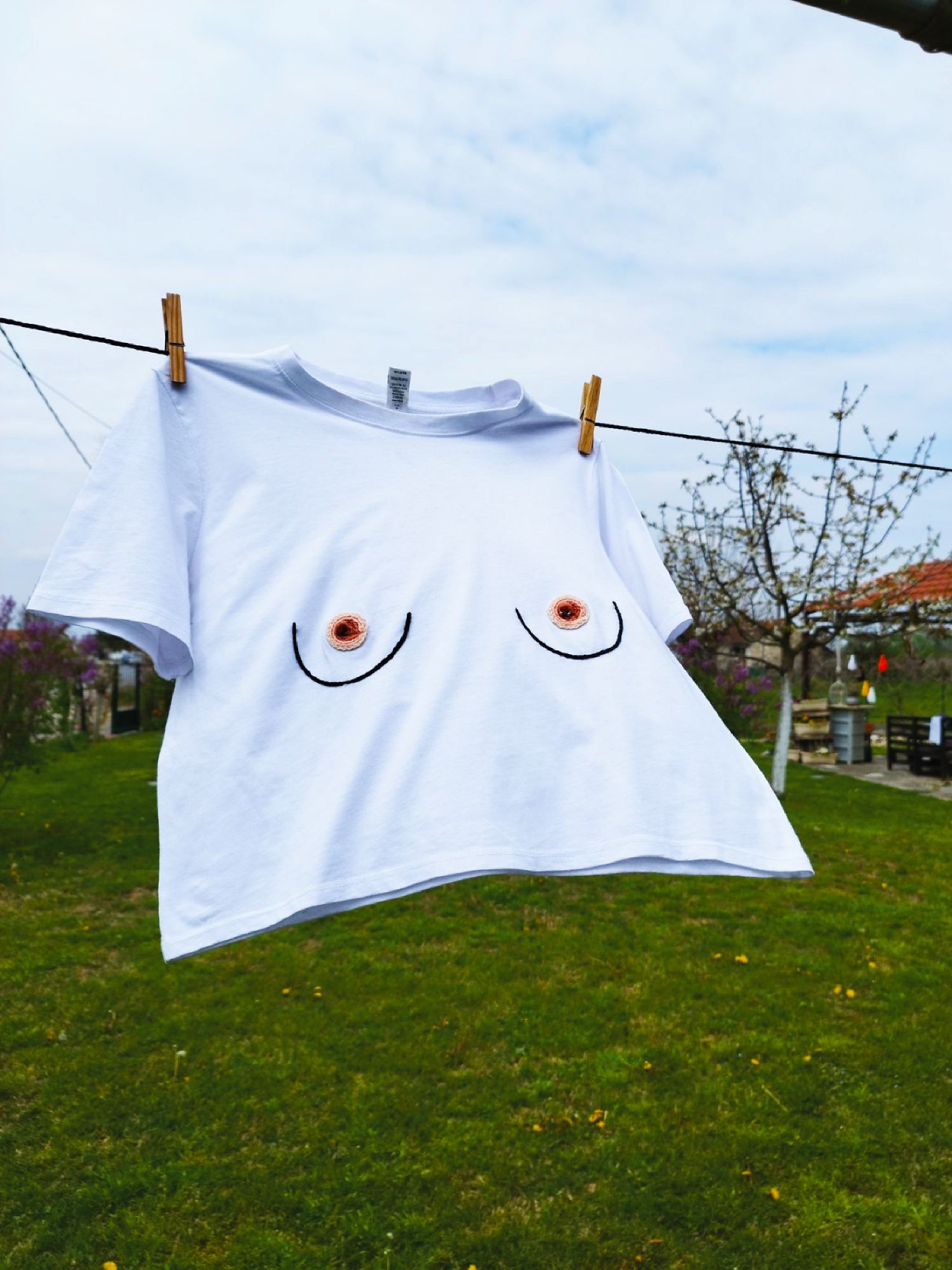 Bra Free Crop Top White