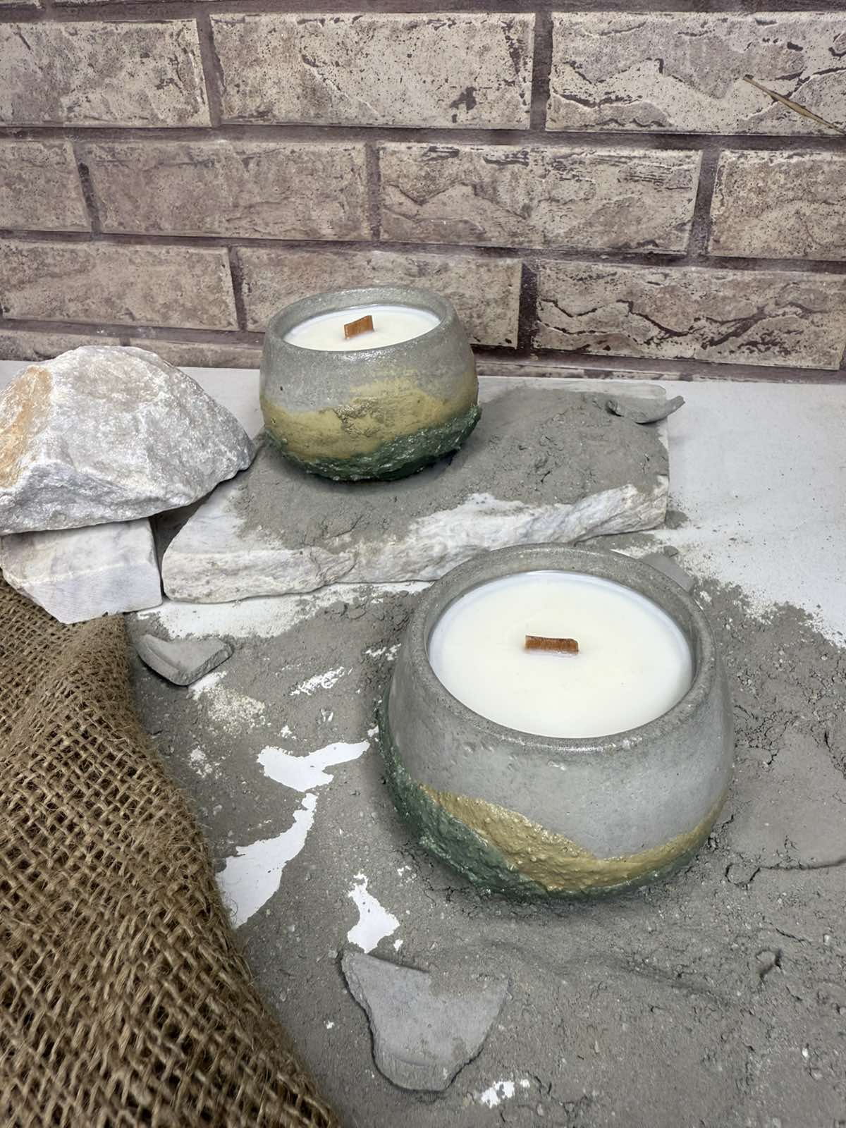 Chiyo Earth Texture Green Soy Candle