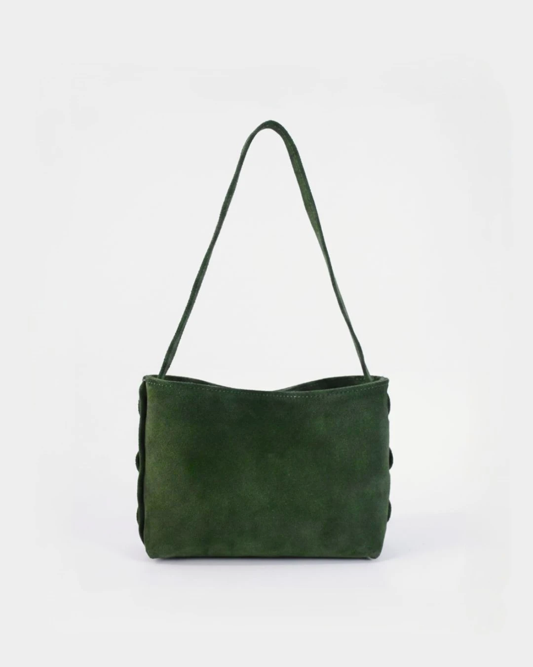 Zenia Shoulder Bag | Pine Green Suede