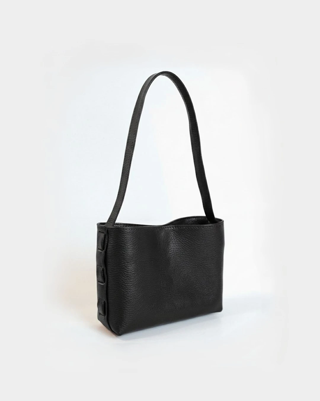 Zenia Shoulder Bag | Black Leather