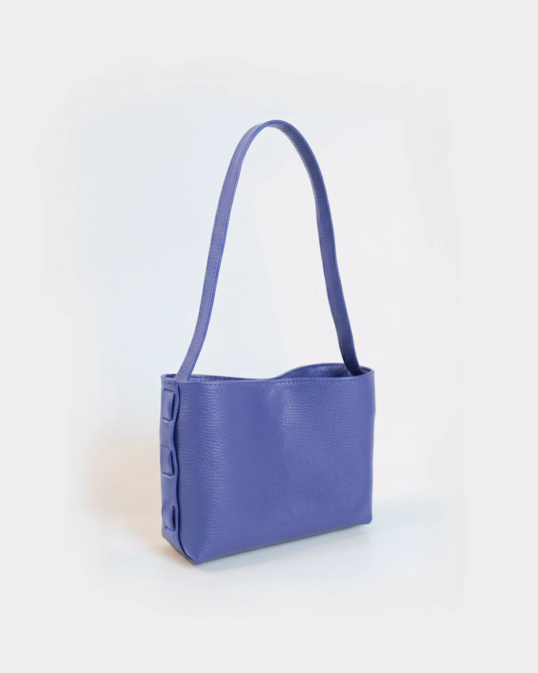 Zenia Shoulder Bag | Lake Blue Leather