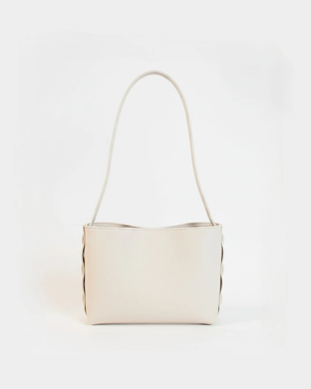 Zenia Shoulder Bag | Beige Leather