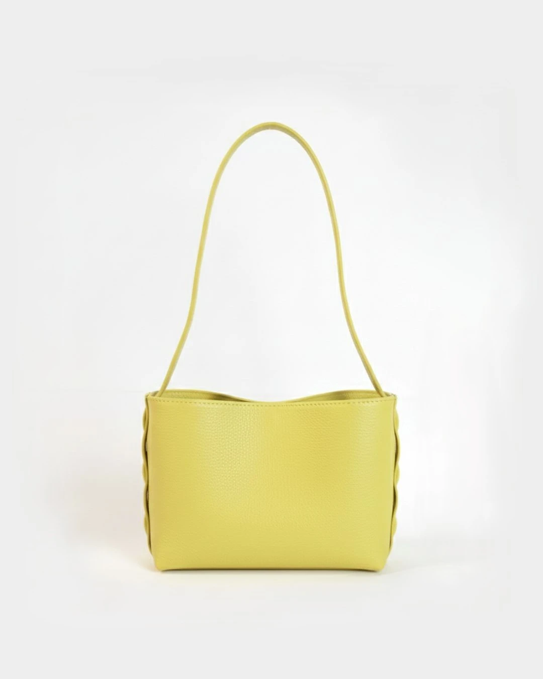 Zenia Shoulder Bag | Lemon Yellow Leather
