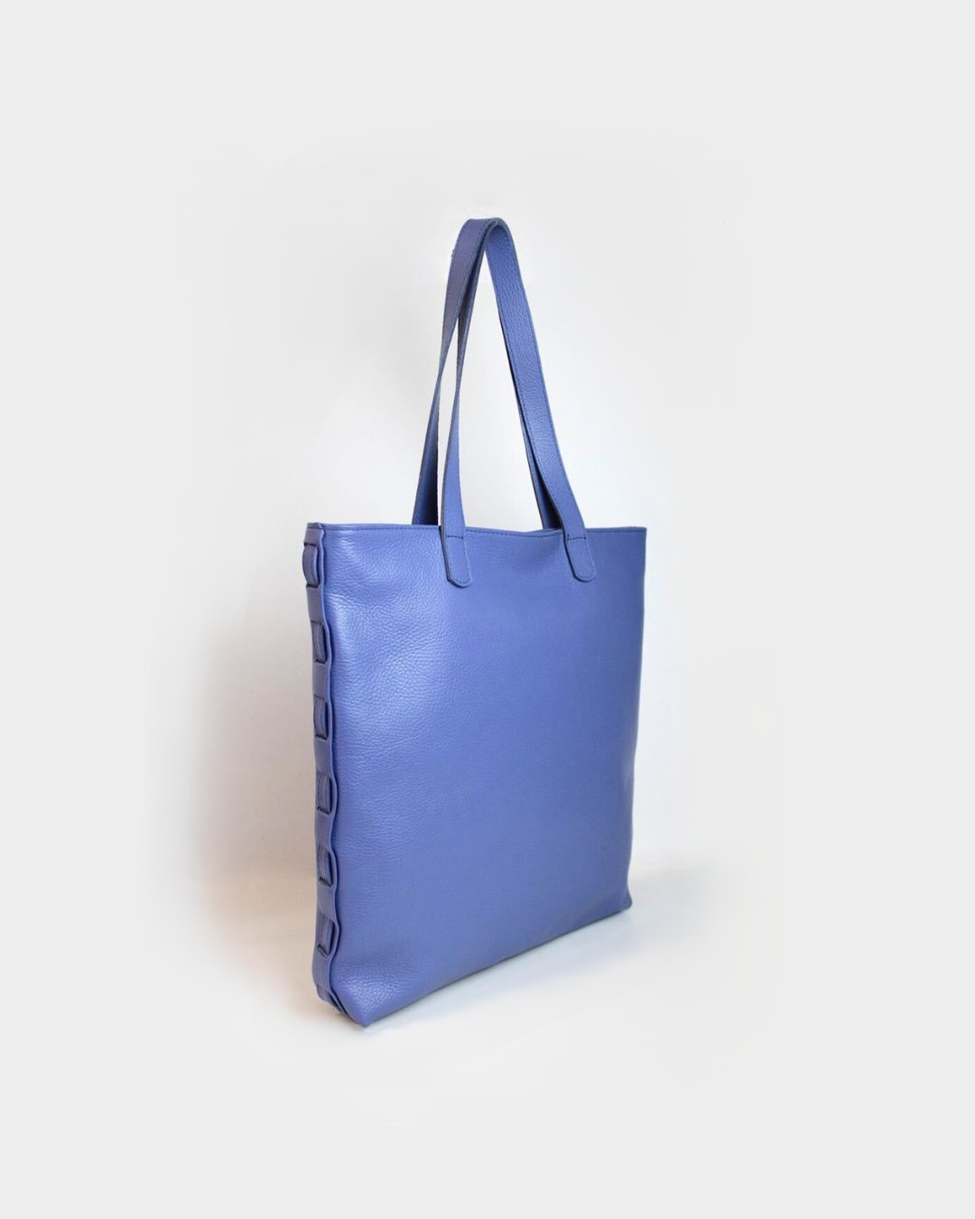 Nefeli Tote Bag | Lake Blue Leather