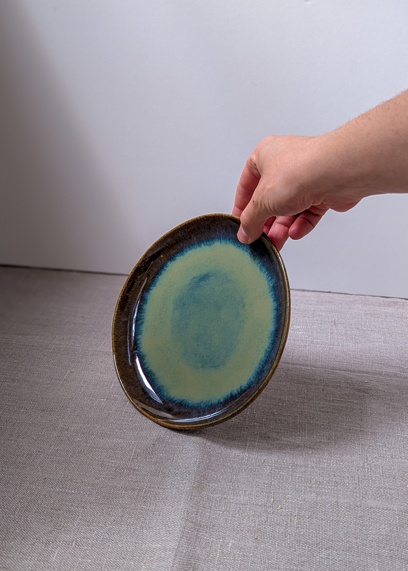 Speckled side plate 17 cm