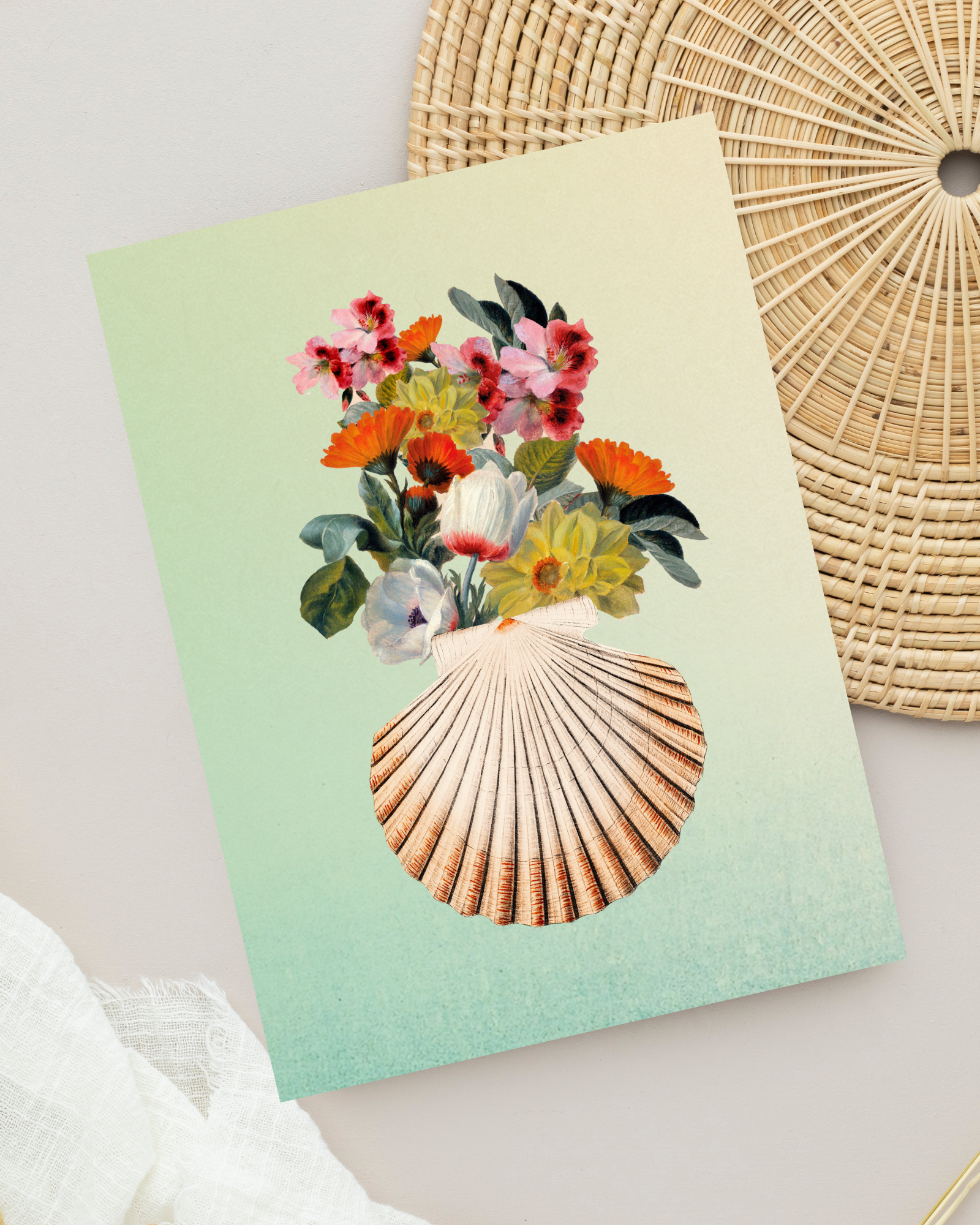 Sunkissed  | Surreal Collage Art Print 