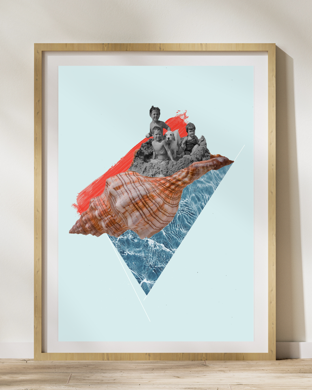 Shell Voyagers | Surreal Collage Art Print 