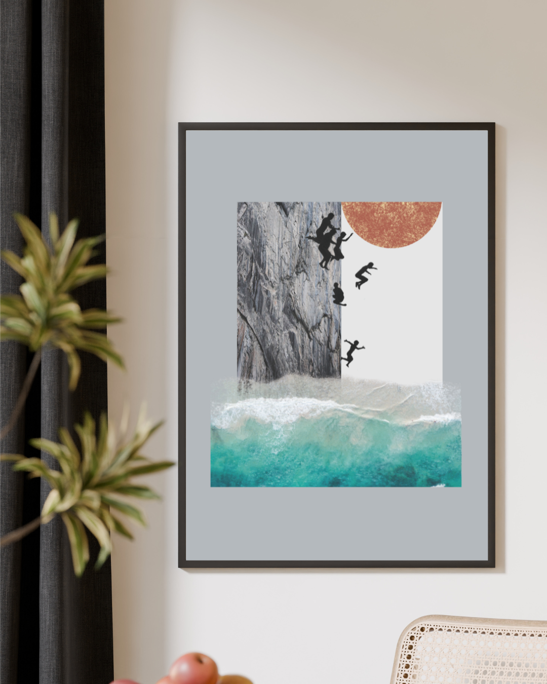 Jump | Surreal Collage Art Print 