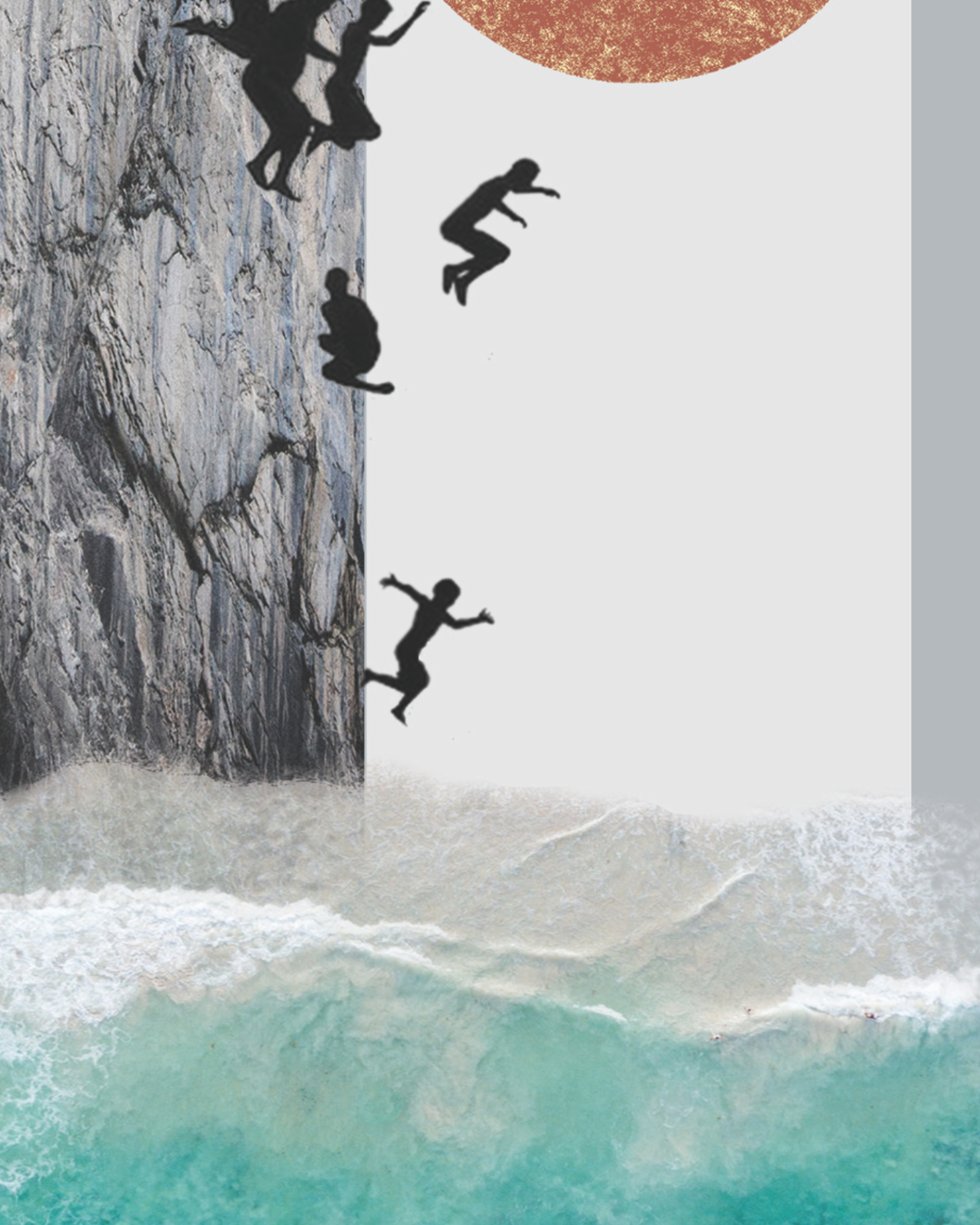 Jump | Surreal Collage Art Print 