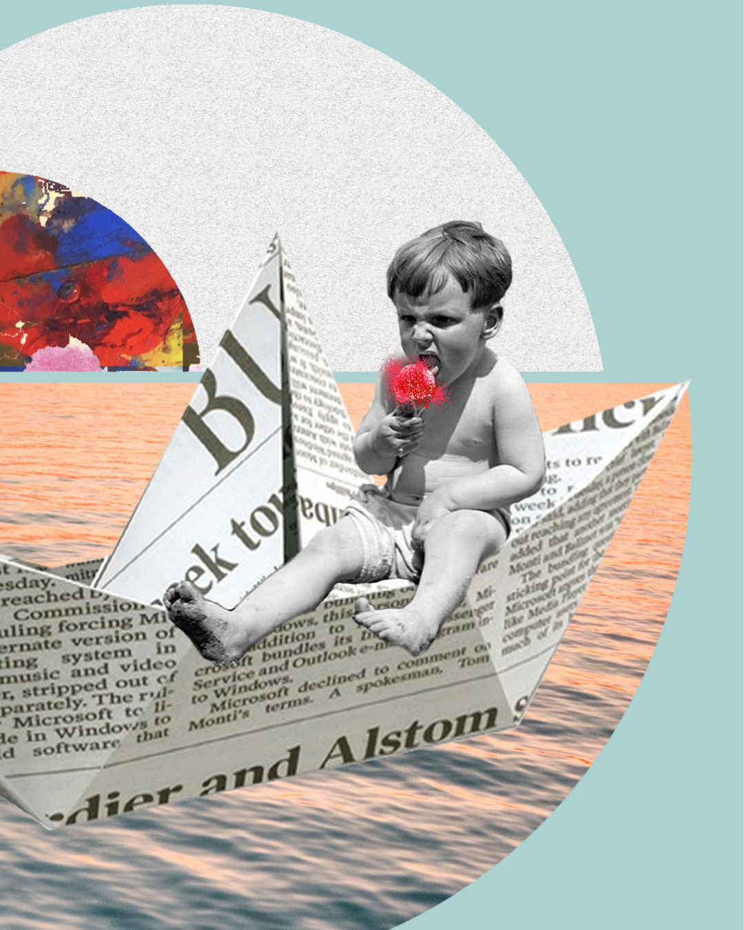 Summer Taste | Surreal Collage Art Print 