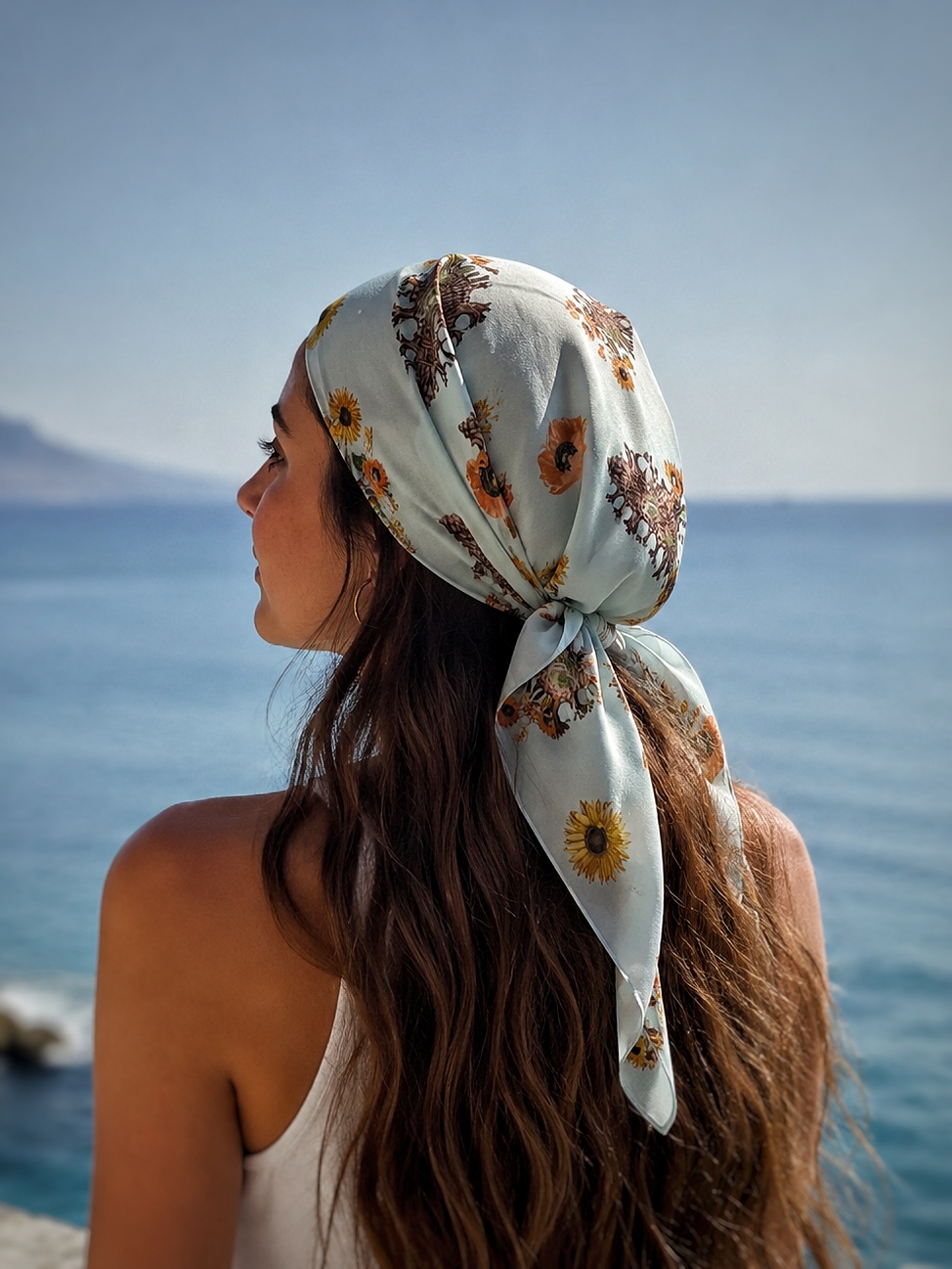 Summer Bloom  Square Scarf