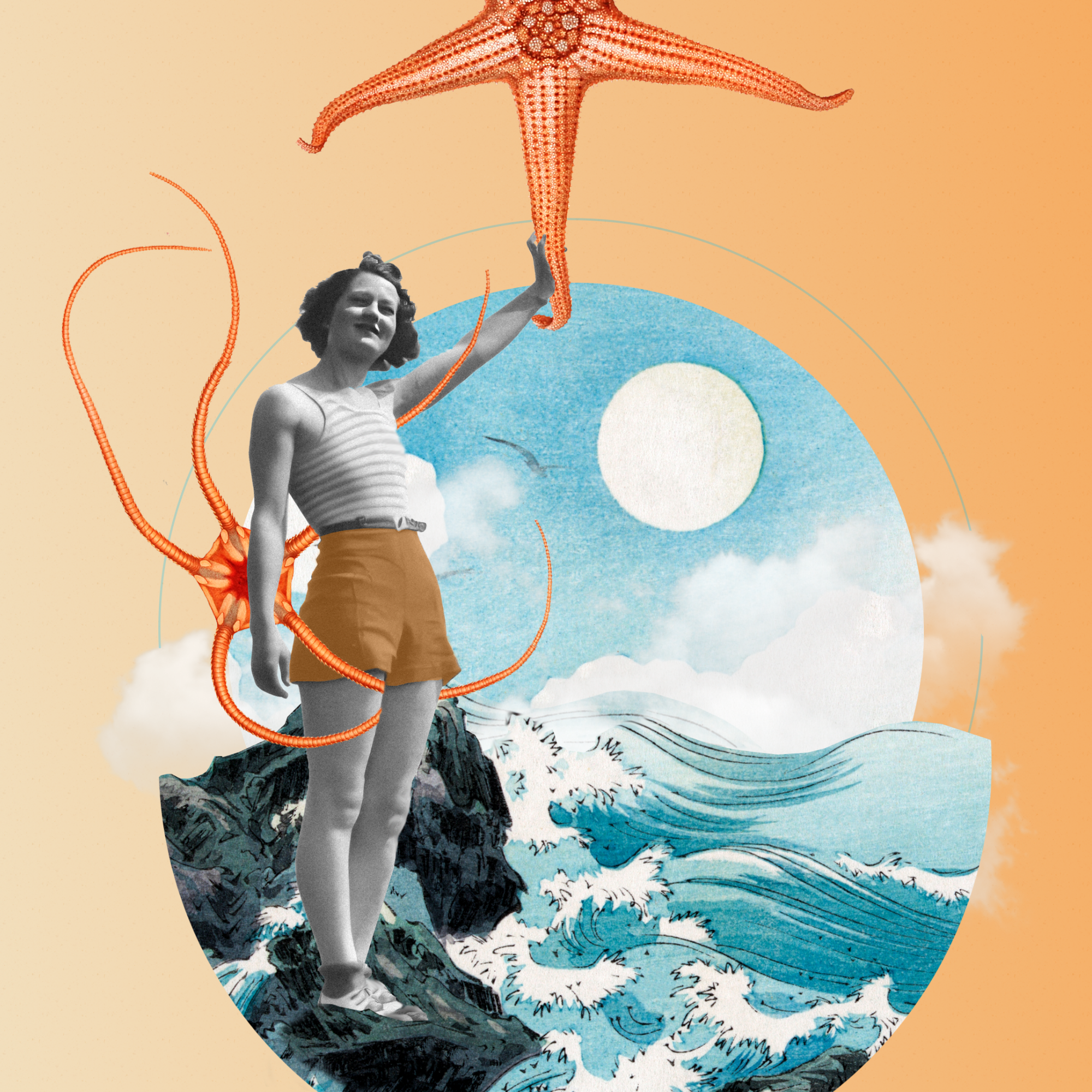 When I grow up | Surreal Collage Art Print 