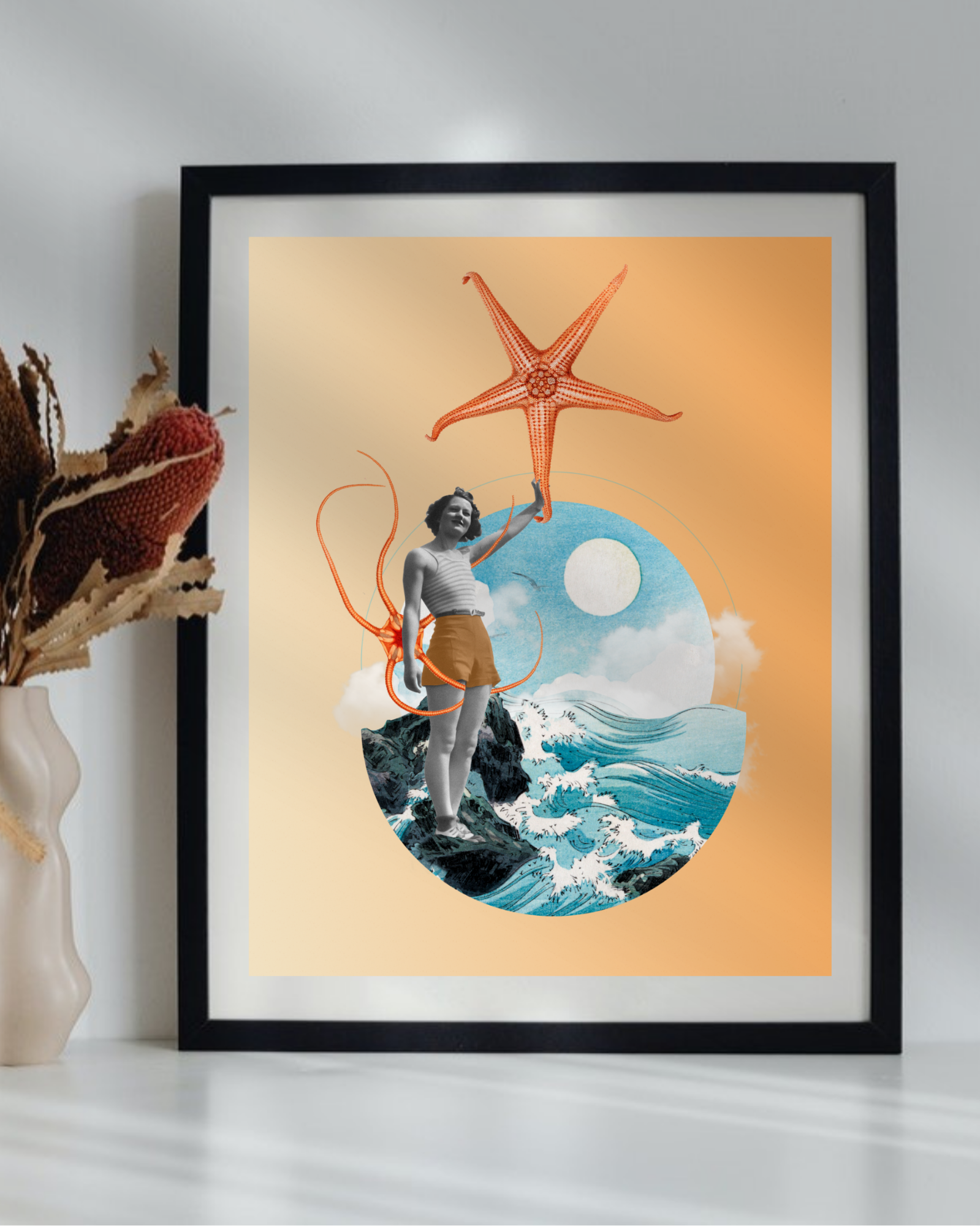 When I grow up | Surreal Collage Art Print 