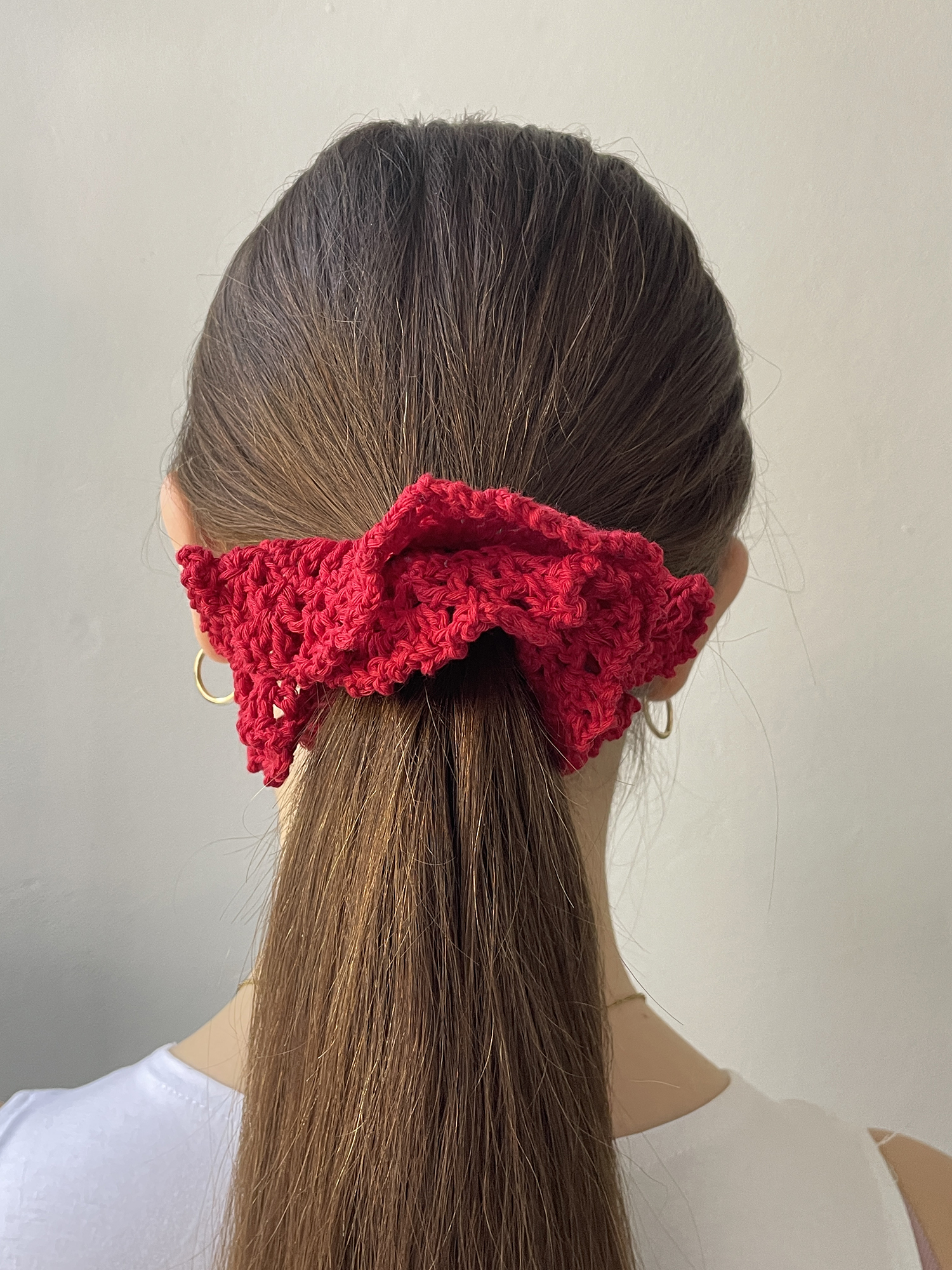 Χειροποίητο Δαντελένιο Scrunchie 