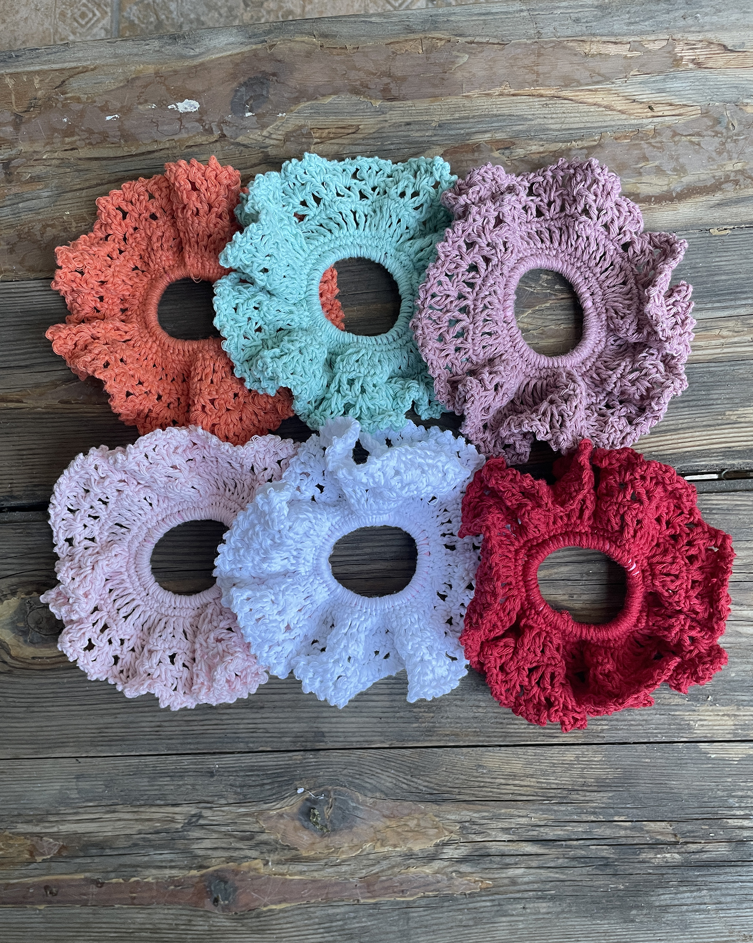 Χειροποίητο Δαντελένιο Scrunchie 
