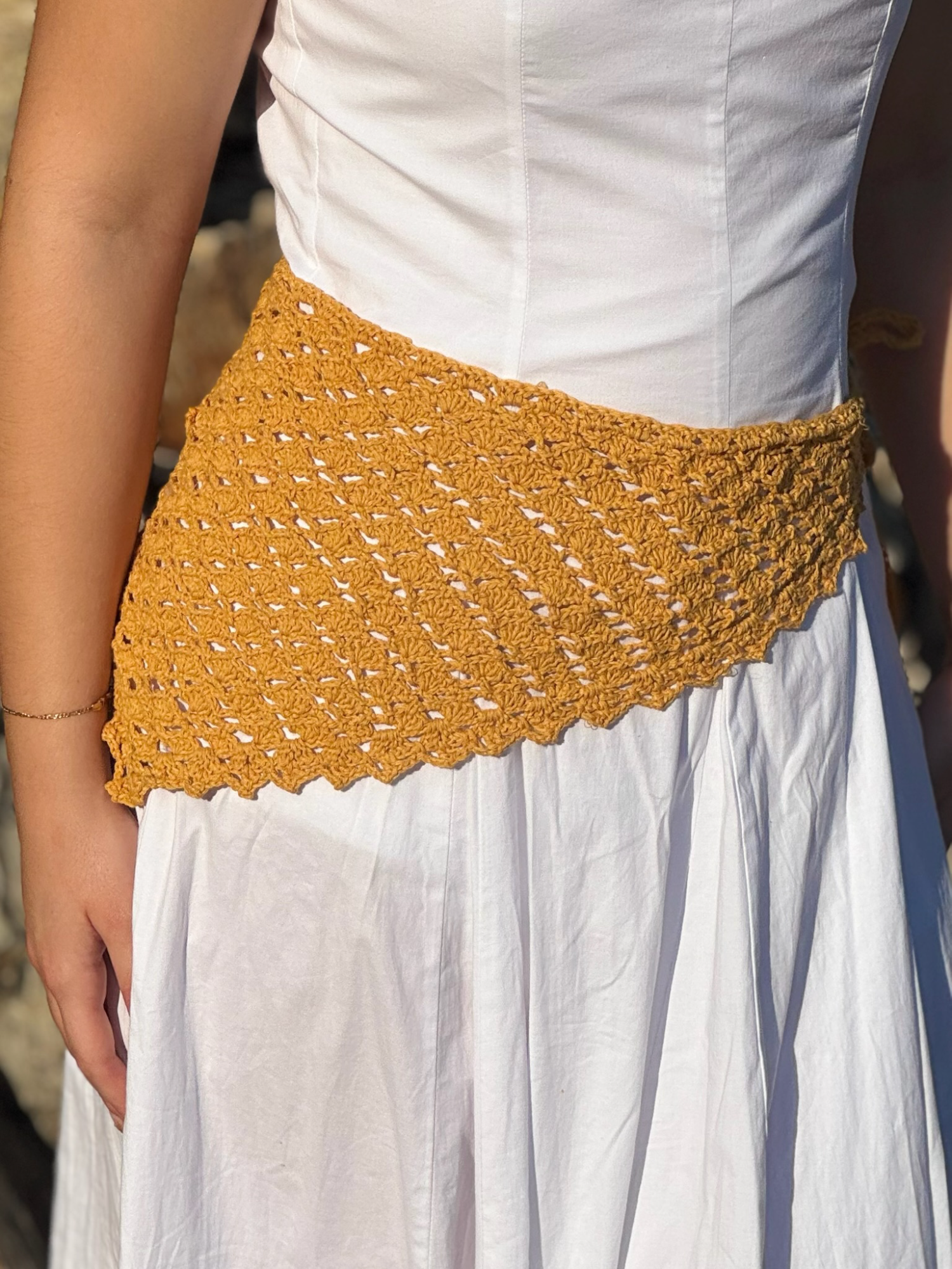 Χειροποίητη Πλεκτή Μπαντάνα - Ζώνη