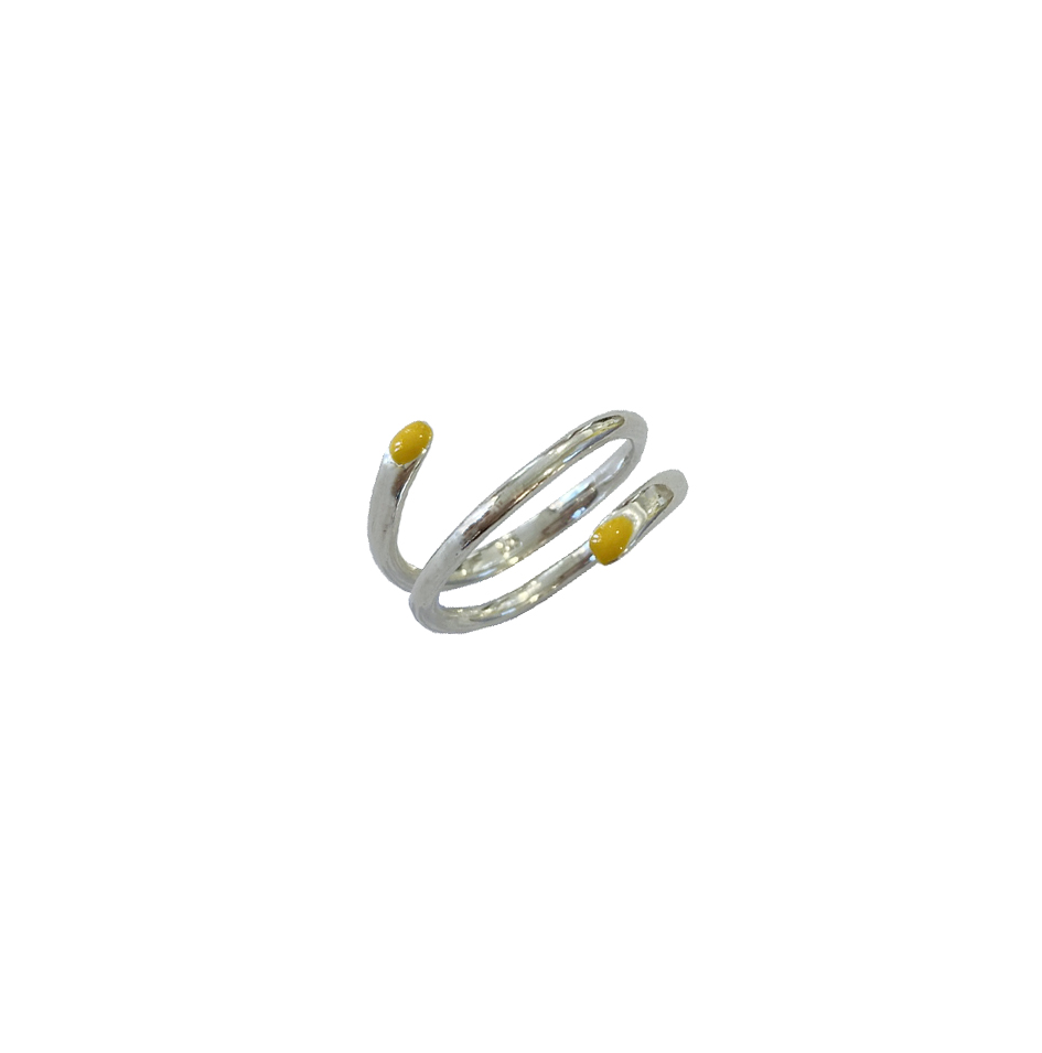 Confetti ring, with enamel