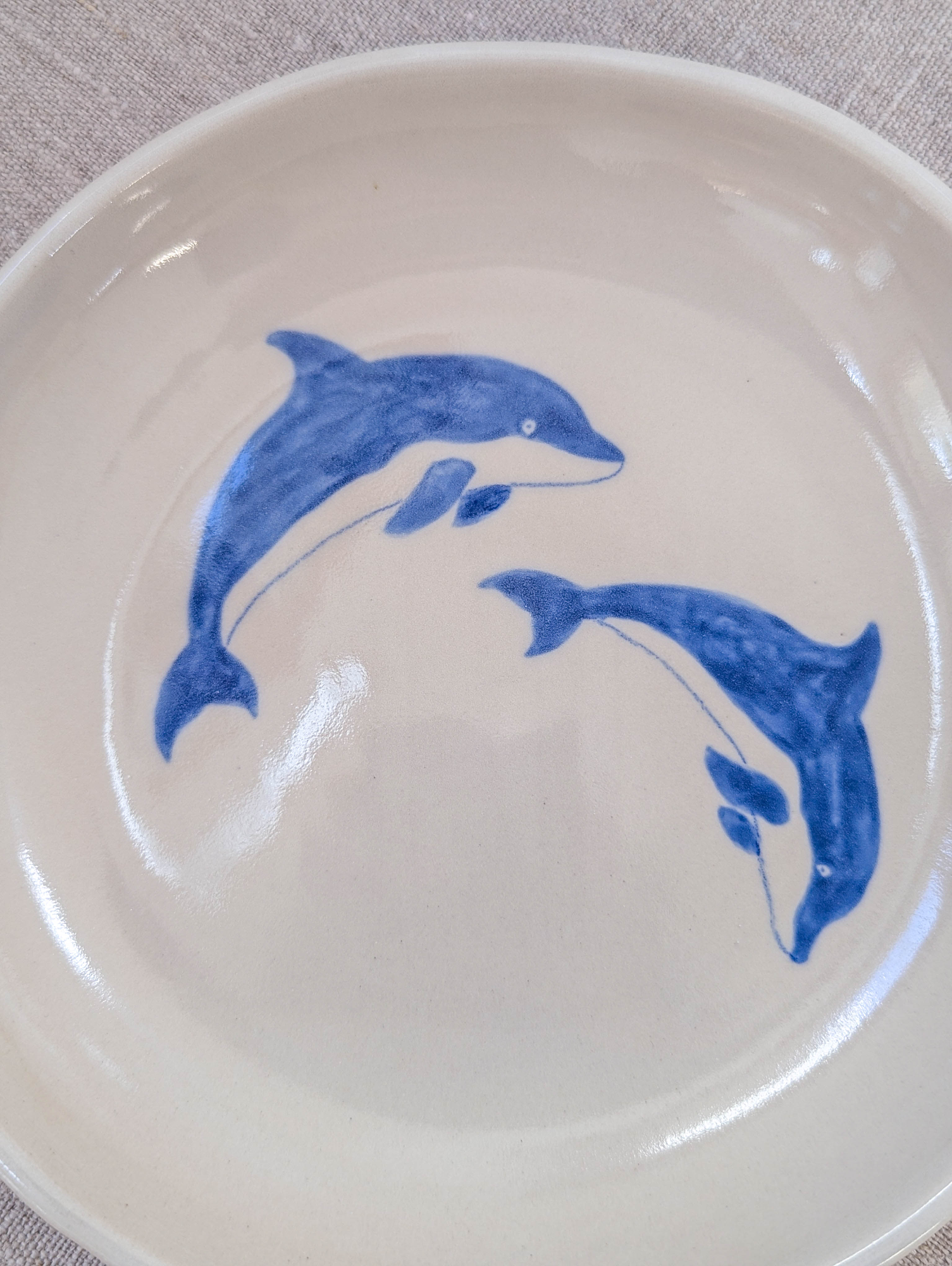 Personalised dolphin plate