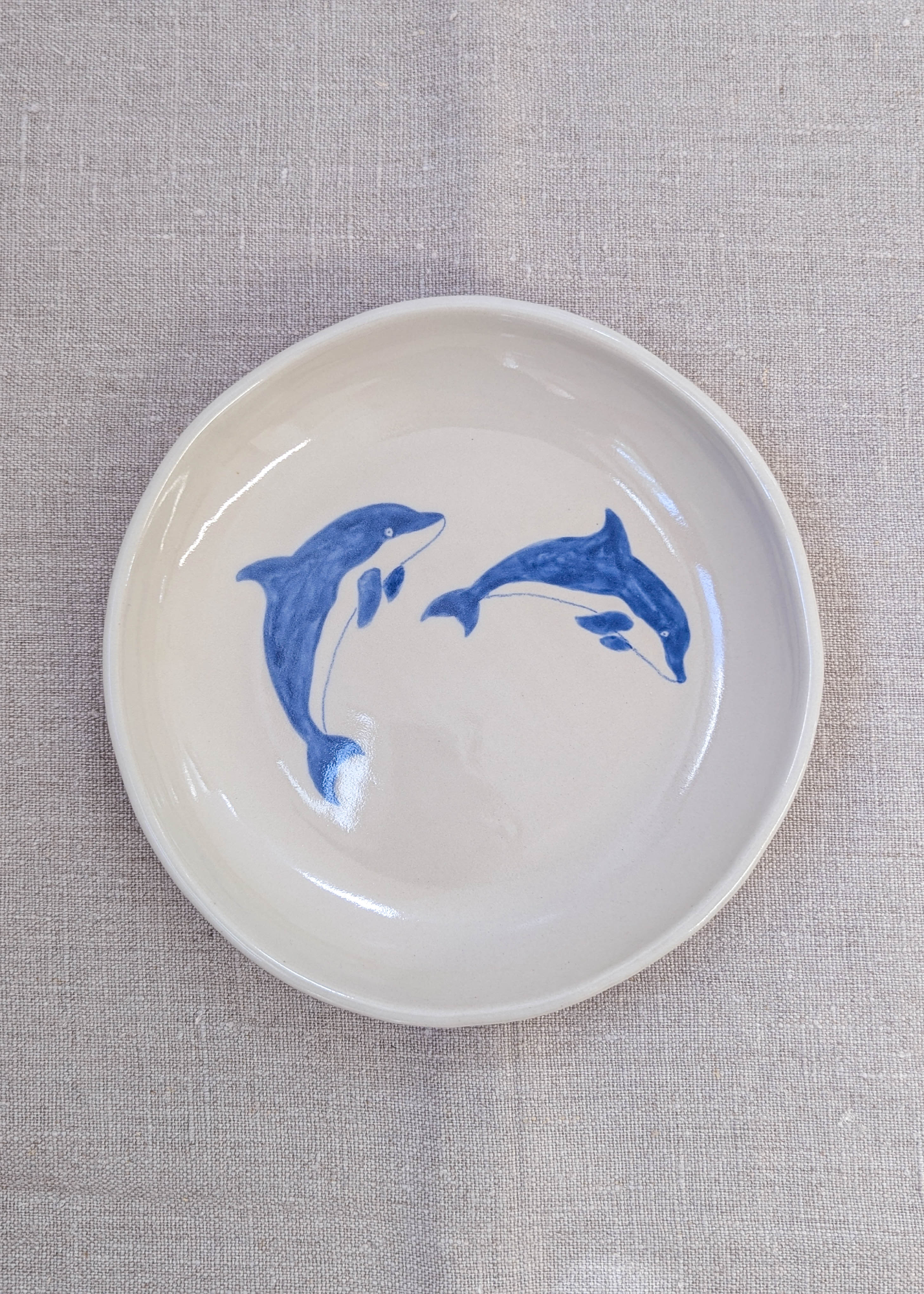 Personalised dolphin plate