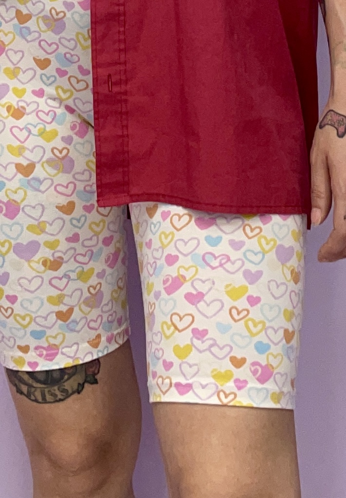 Hearts biker shorts 