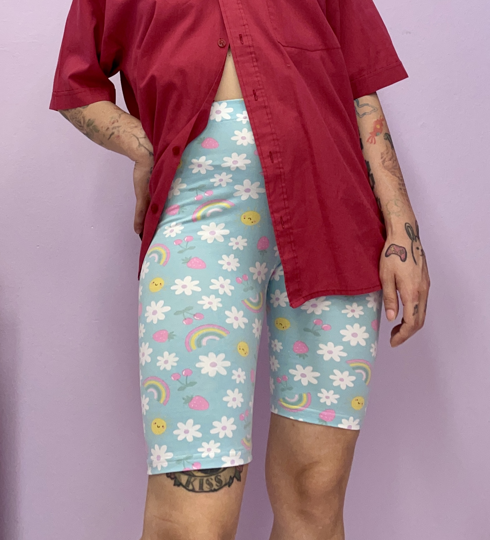 The *berry fizz* biker shorts