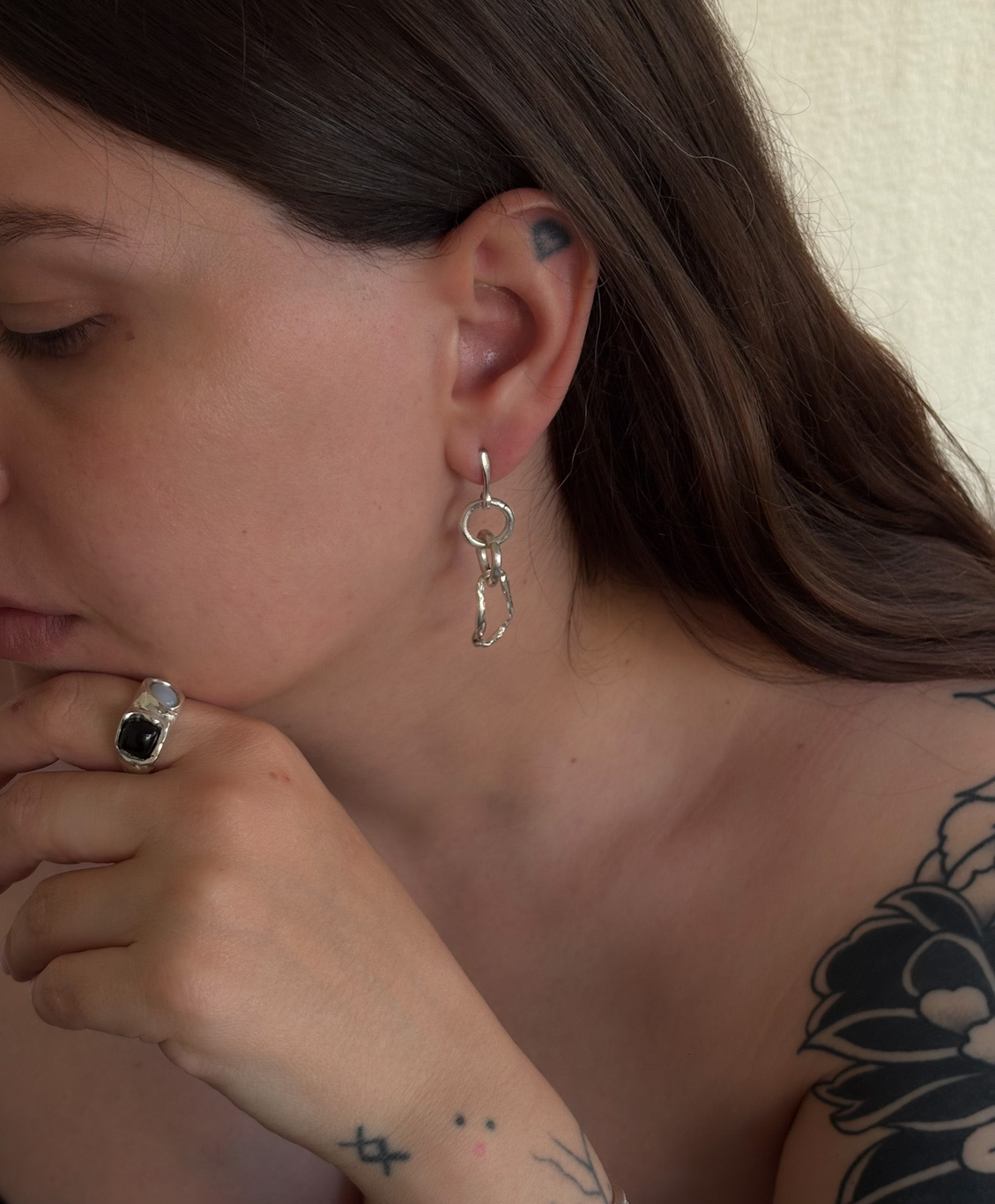 Fire Lily earrings
