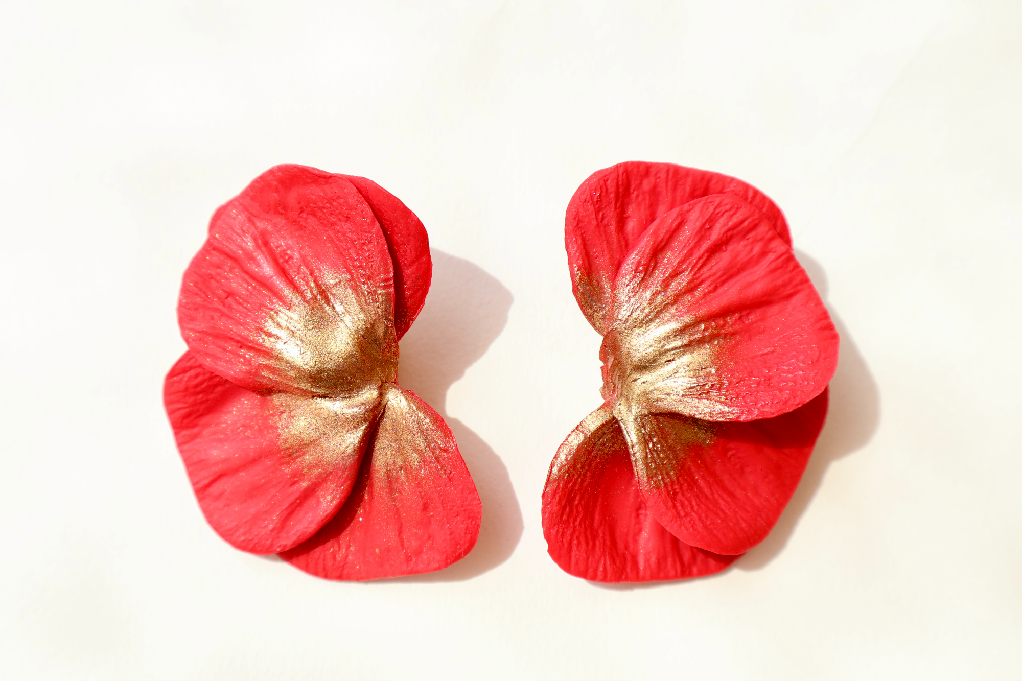 Red Bloom Earrings