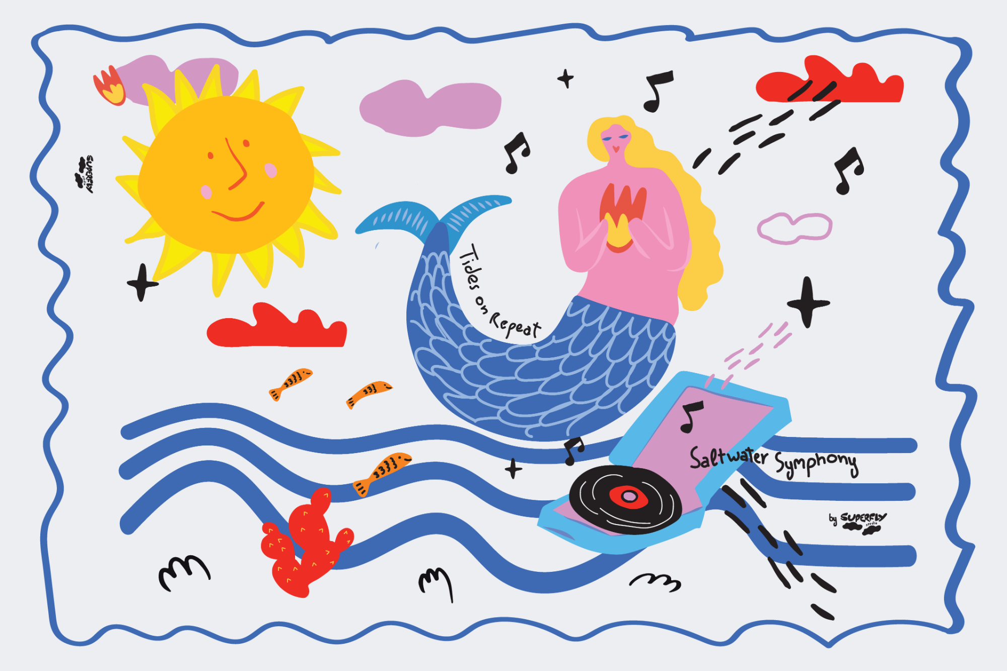 SALTWATER SYMPHONY 
PAREO/SCARF
