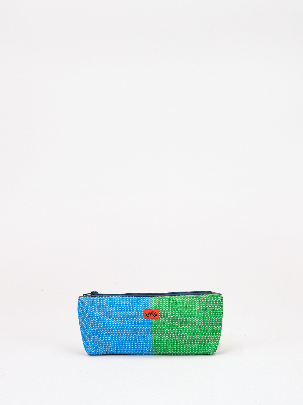 Blue & Green Pouch for Stationery or Makeup