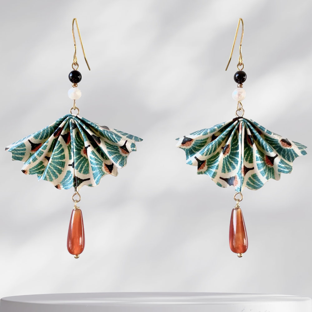 Eye of Hera Fan Earrings