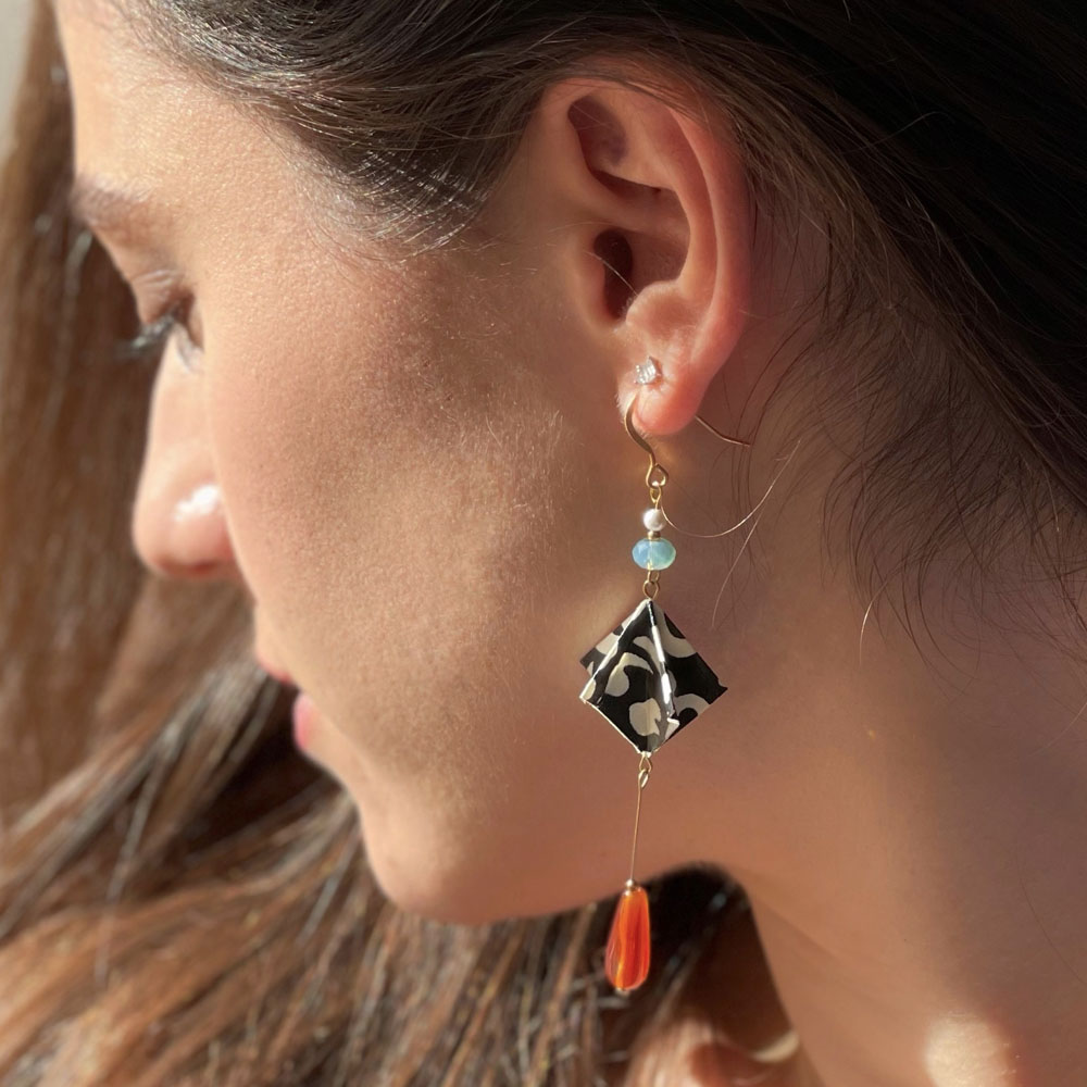 Baroque Elegance Manta Ray Earrings