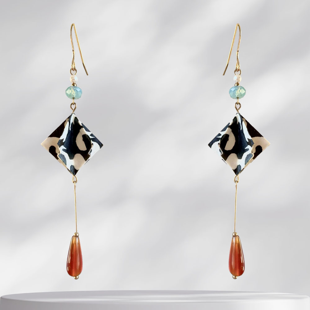 Baroque Elegance Manta Ray Earrings