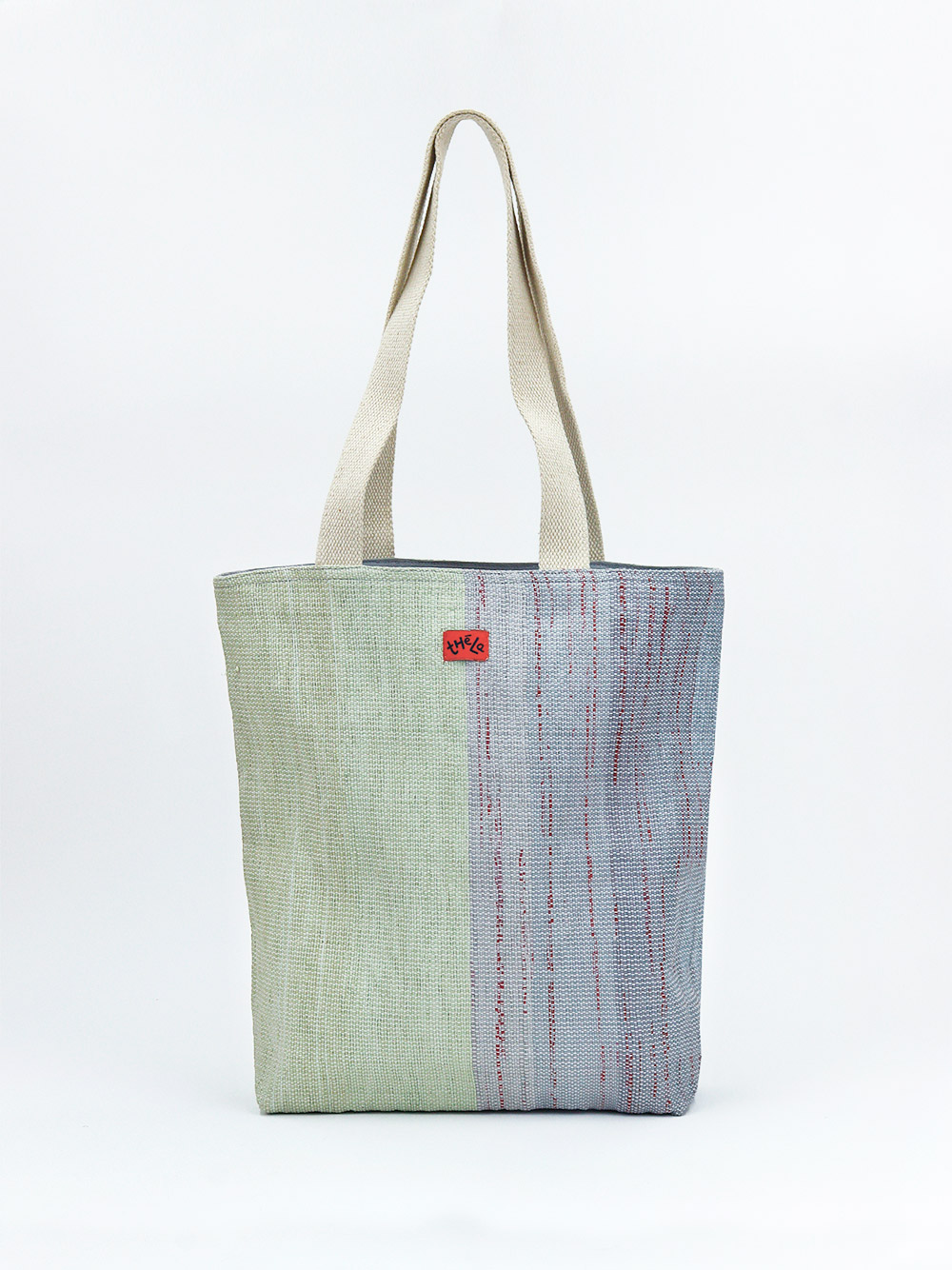 Grey & Pastel Large Tote Bag for Everyday Use