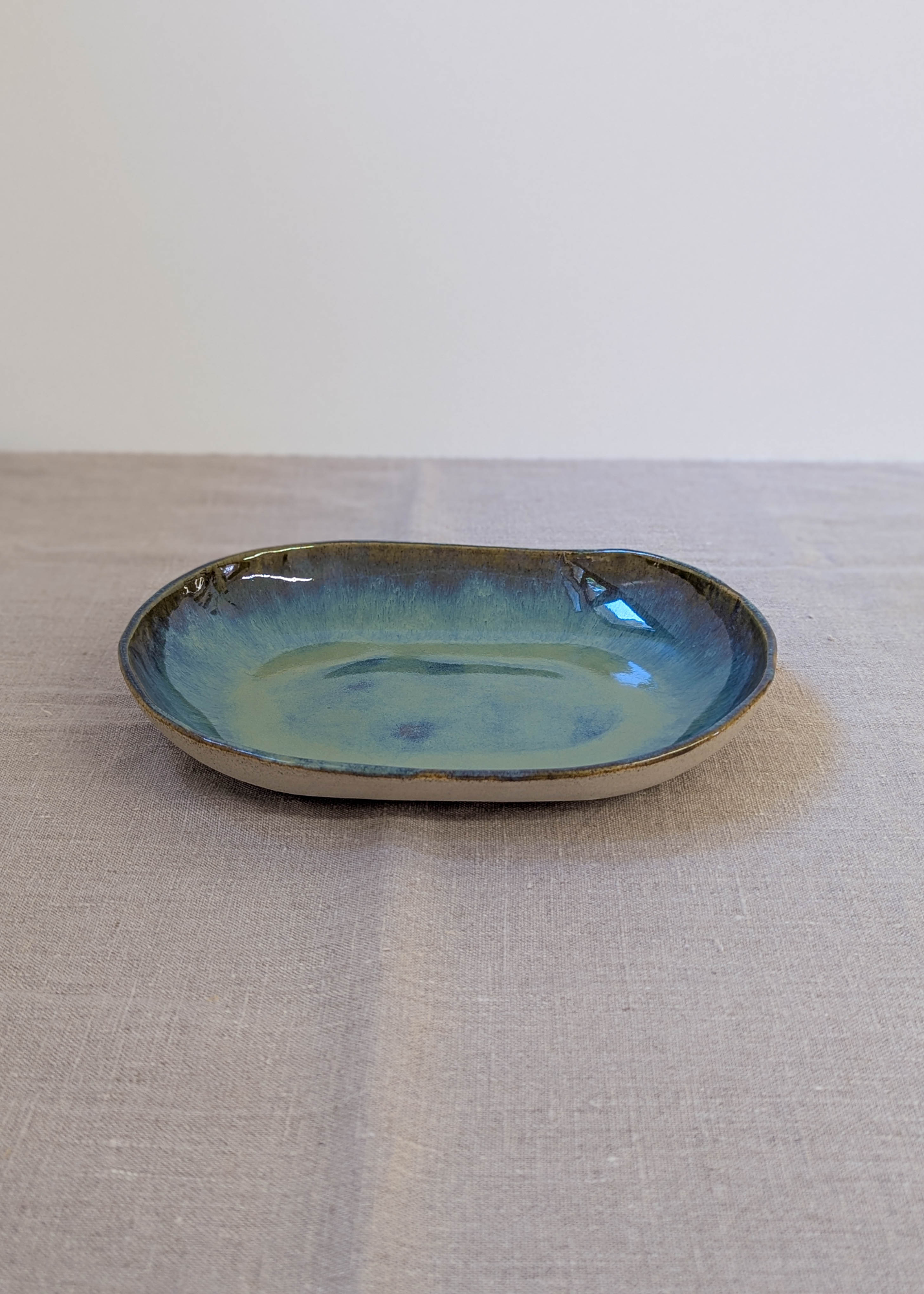 Ceramic oval platter 