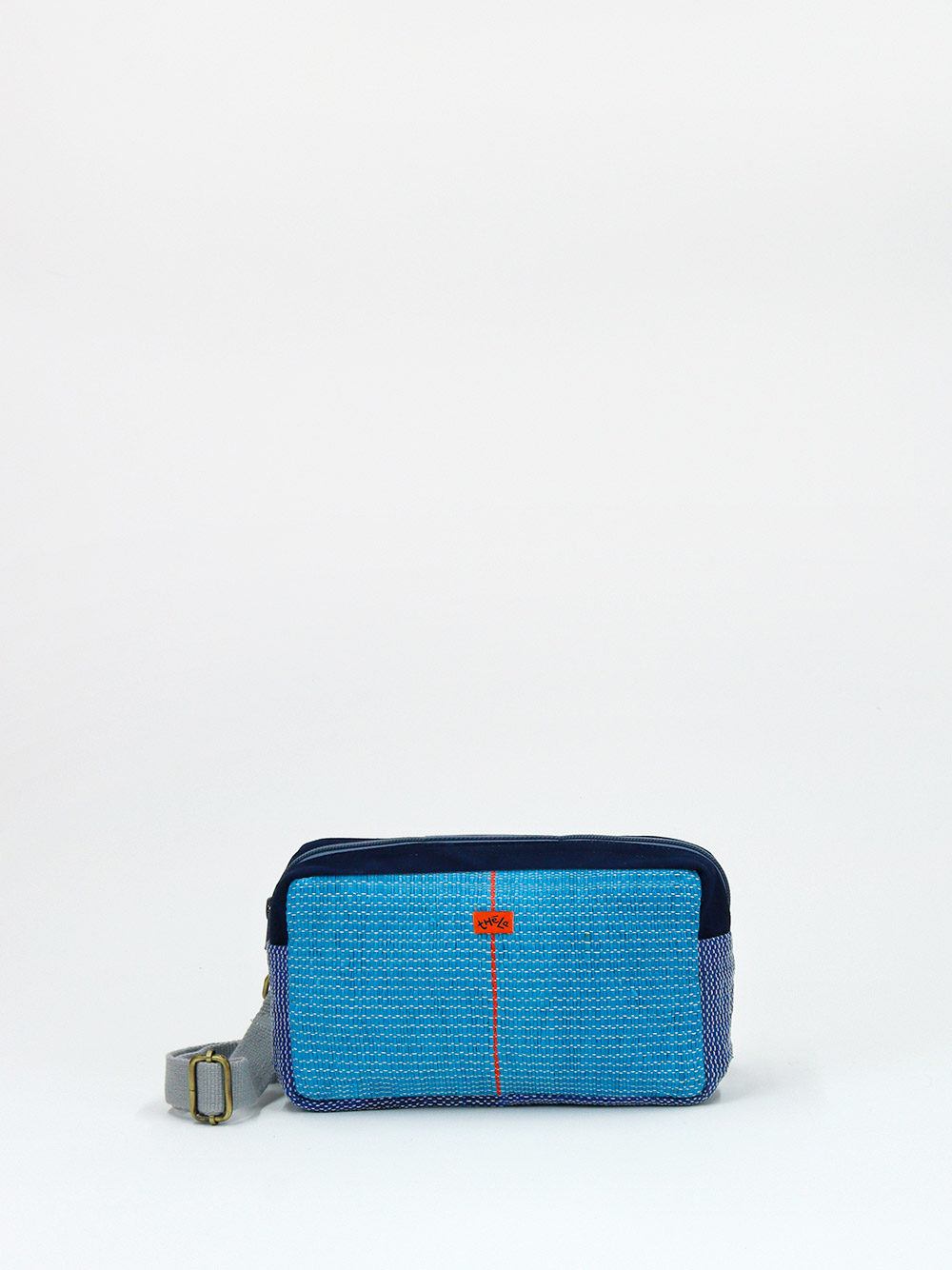 Blue Crossbody in Upcycled & Organic Materials