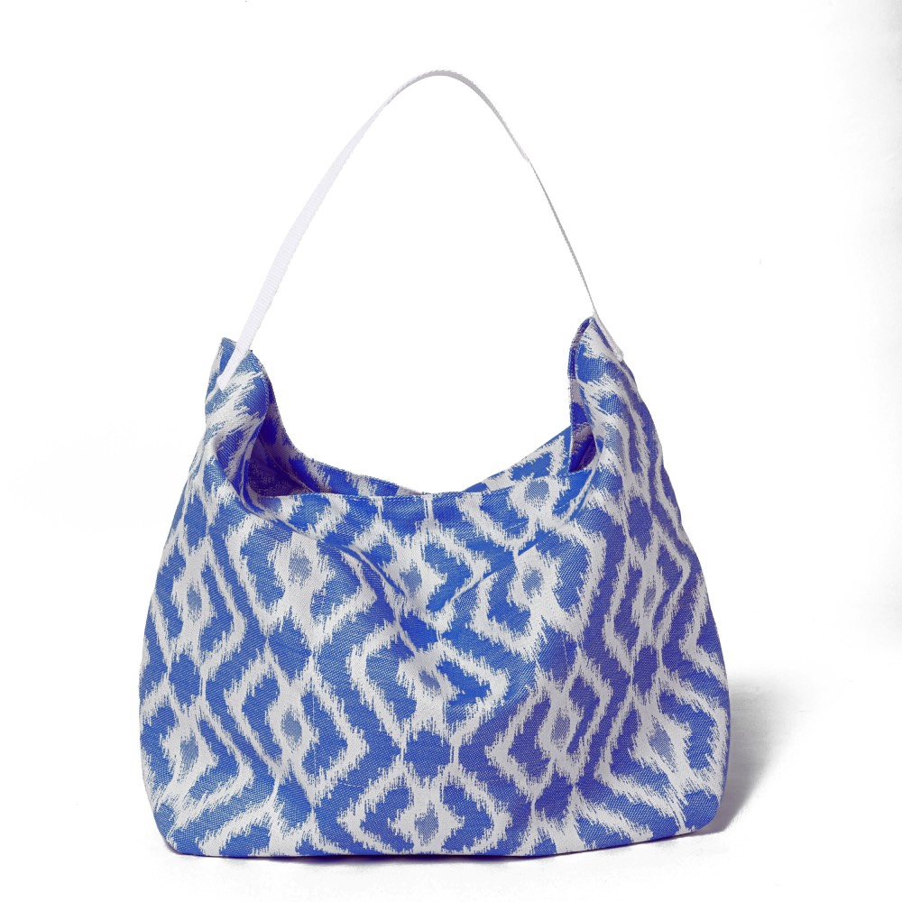 The Square Beach Bag In Blue.