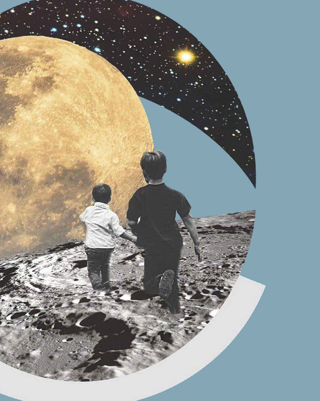 Almost There | Surreal Collage Art Print 