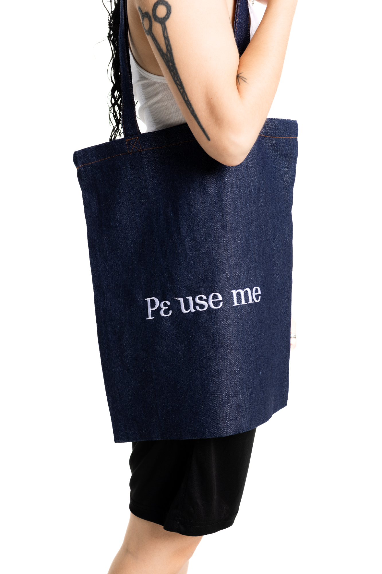 Ρε use me - Denim Tote