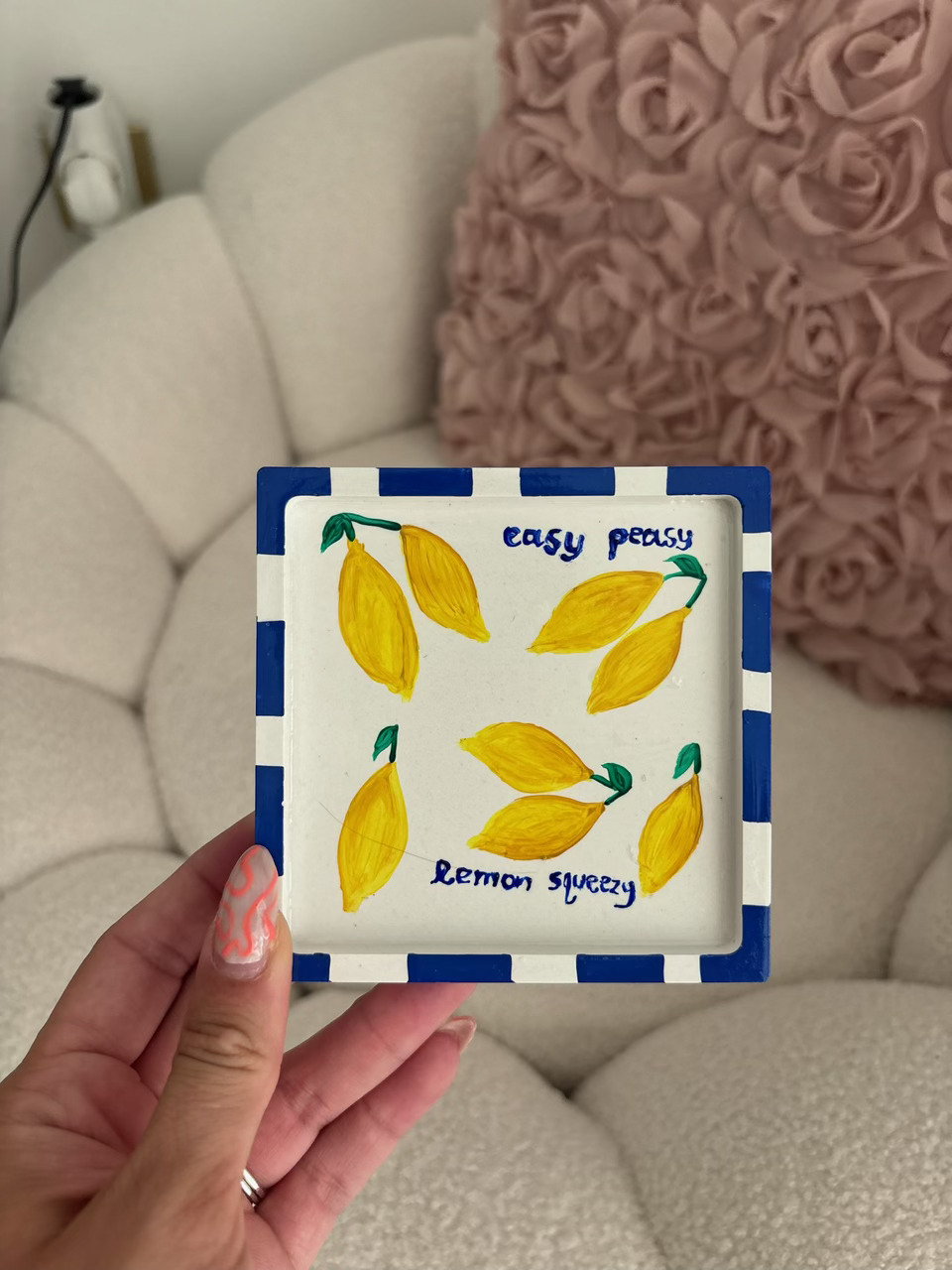 Διακοσμητικό πορσελάνινο δισκάκι Lemon