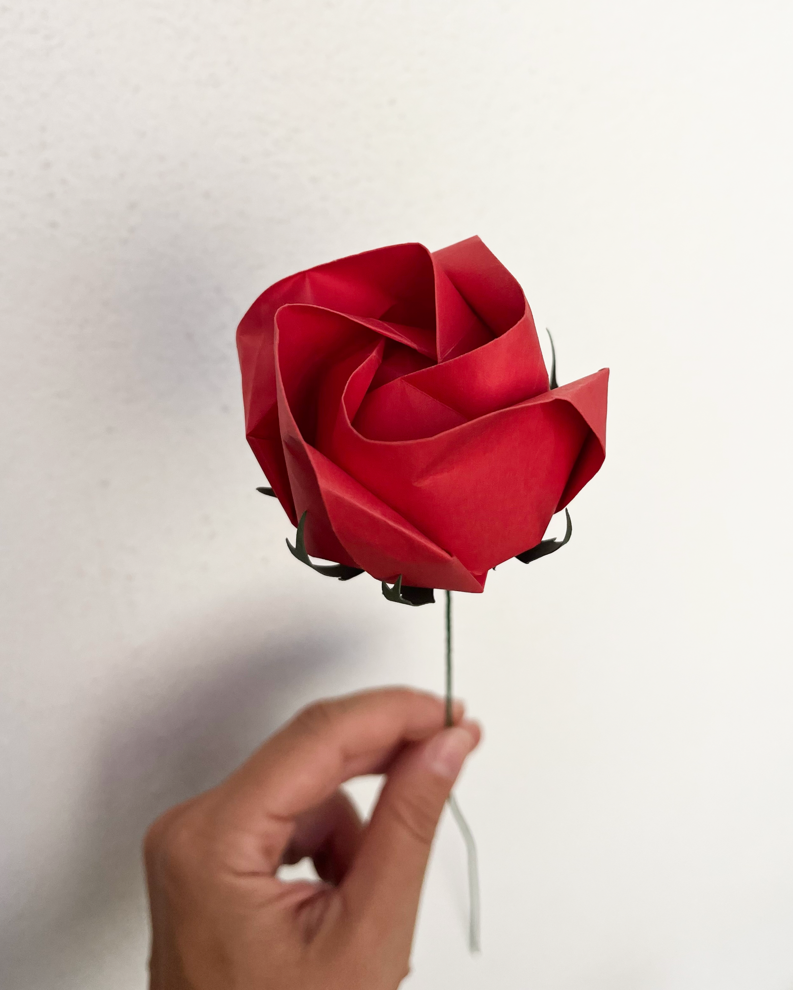 Paper Red Rose