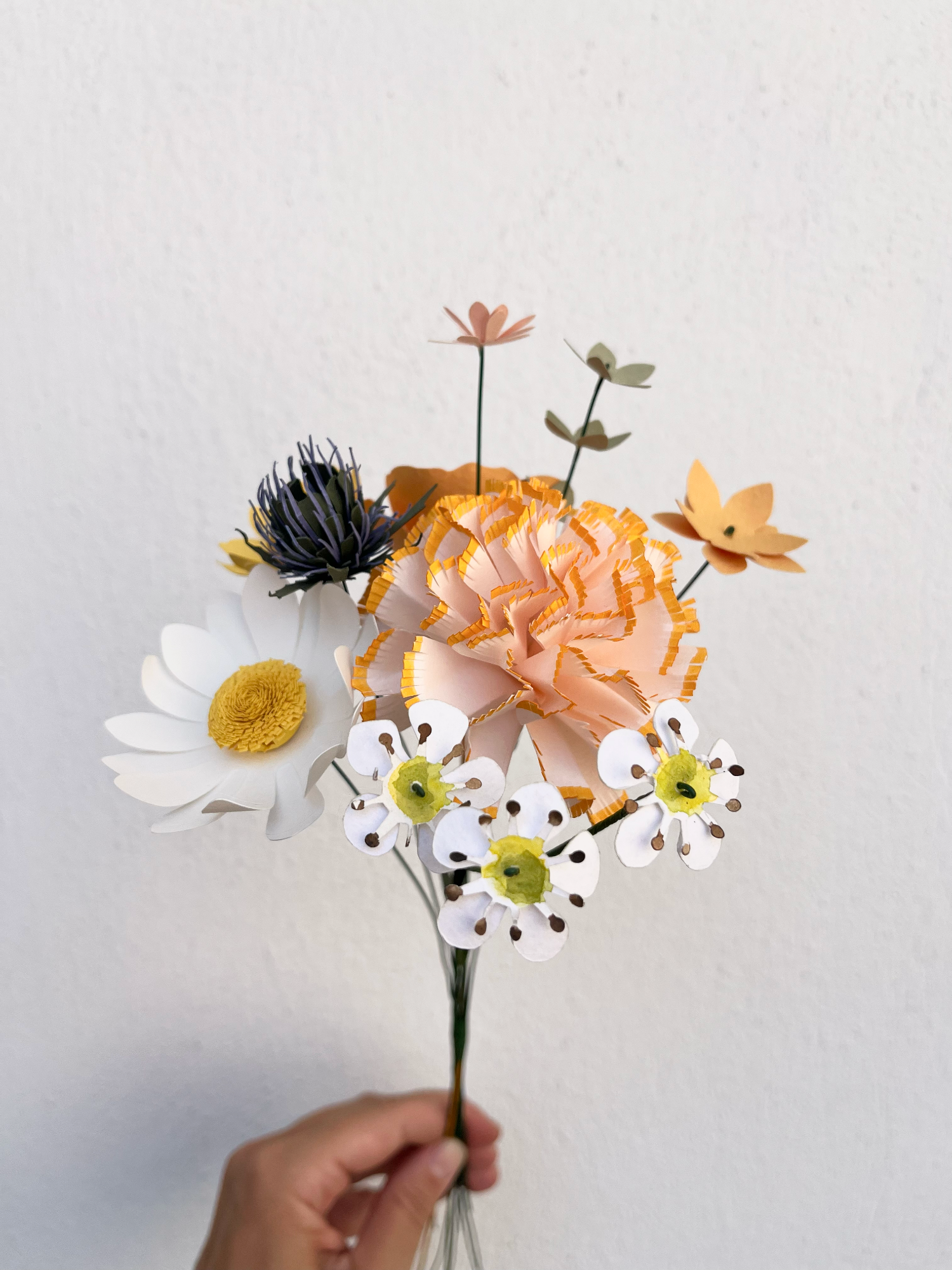 Paper Flower Bouquet | Apricot Tones