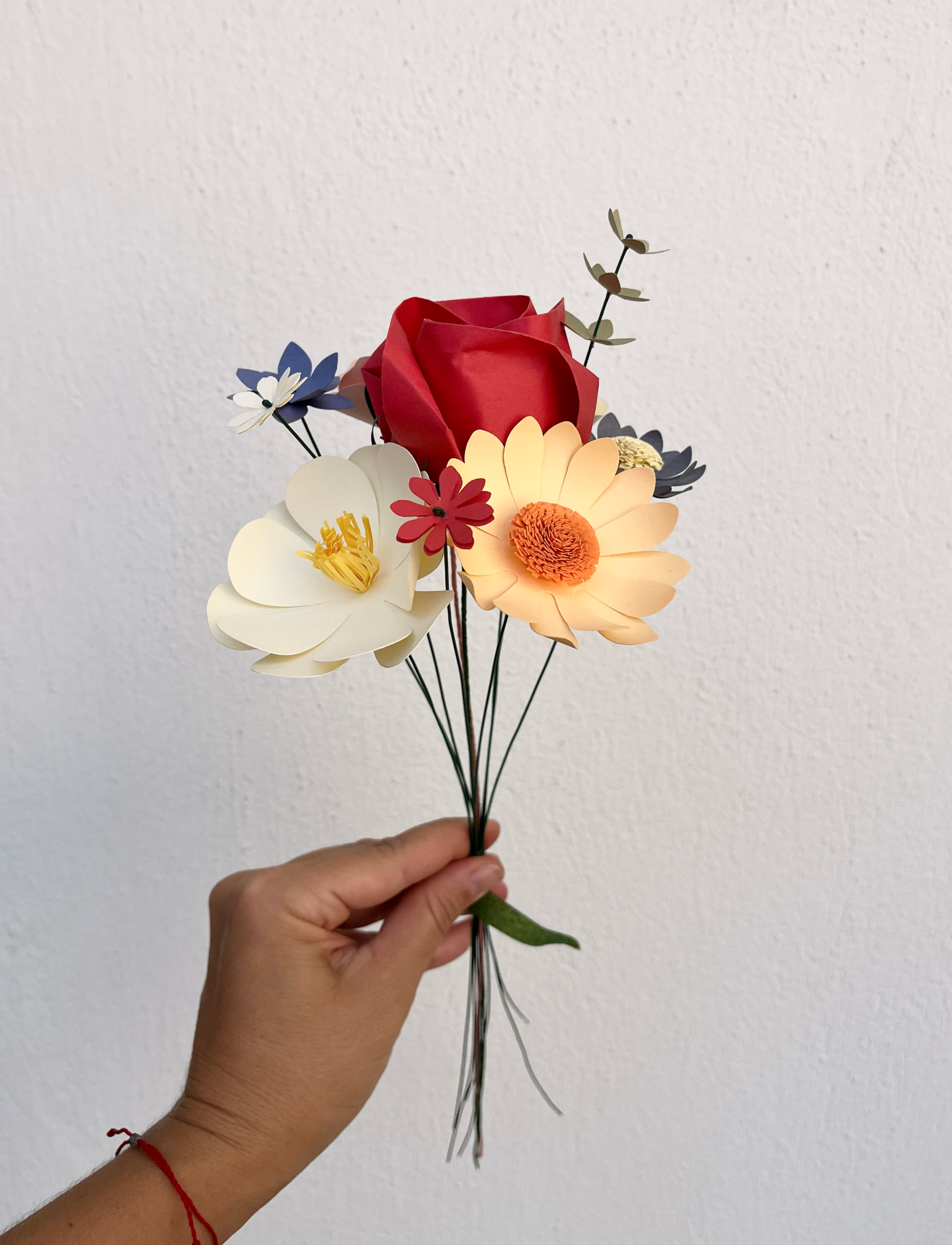 Paper Flower Bouquet with rose