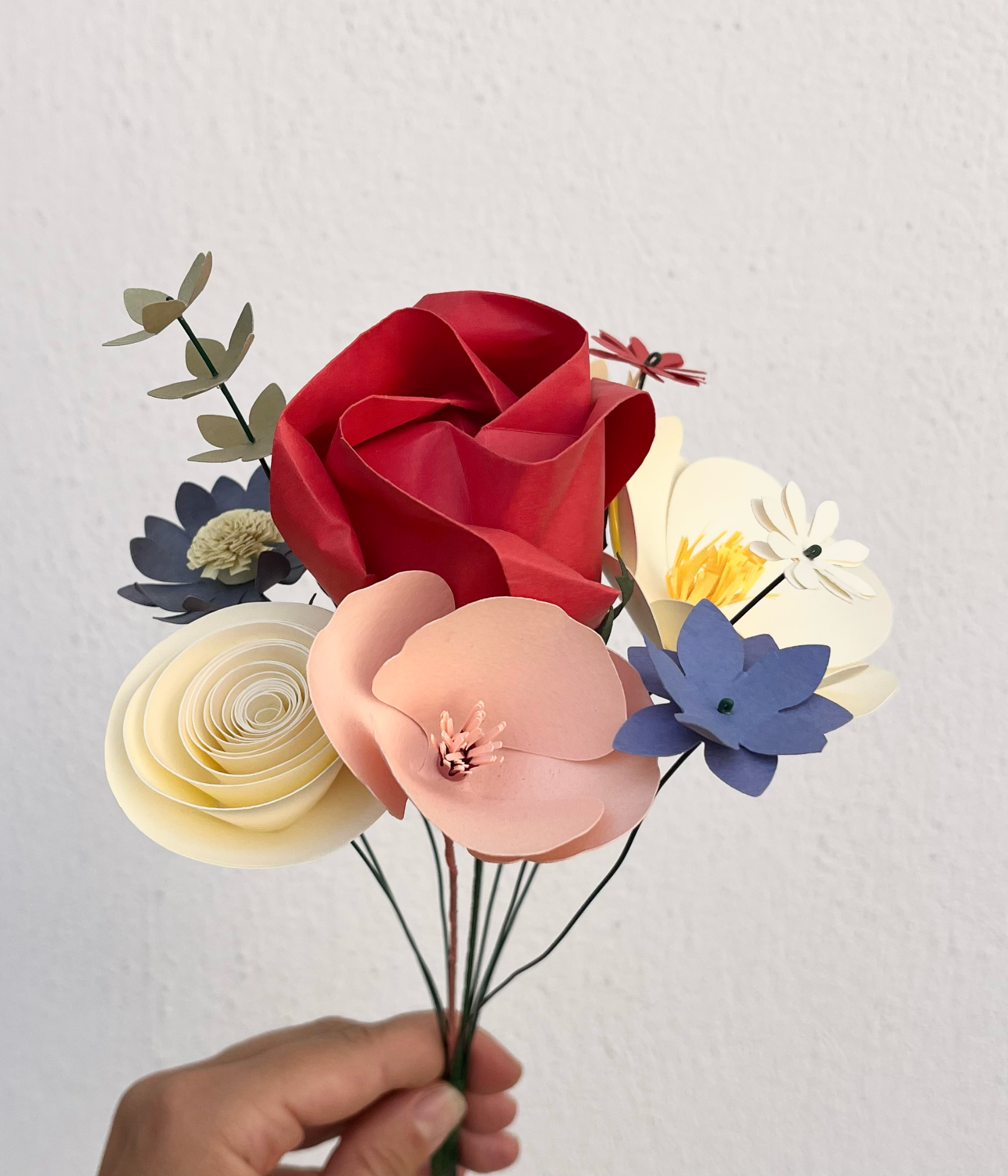 Paper Flower Bouquet with rose
