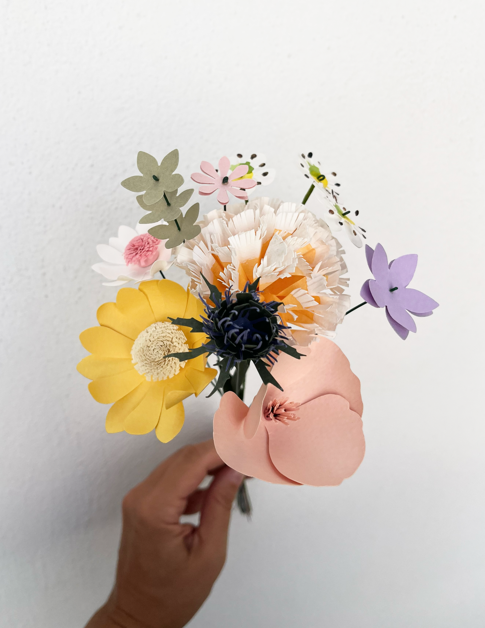 Paper Flower Bouquet | Light Tones