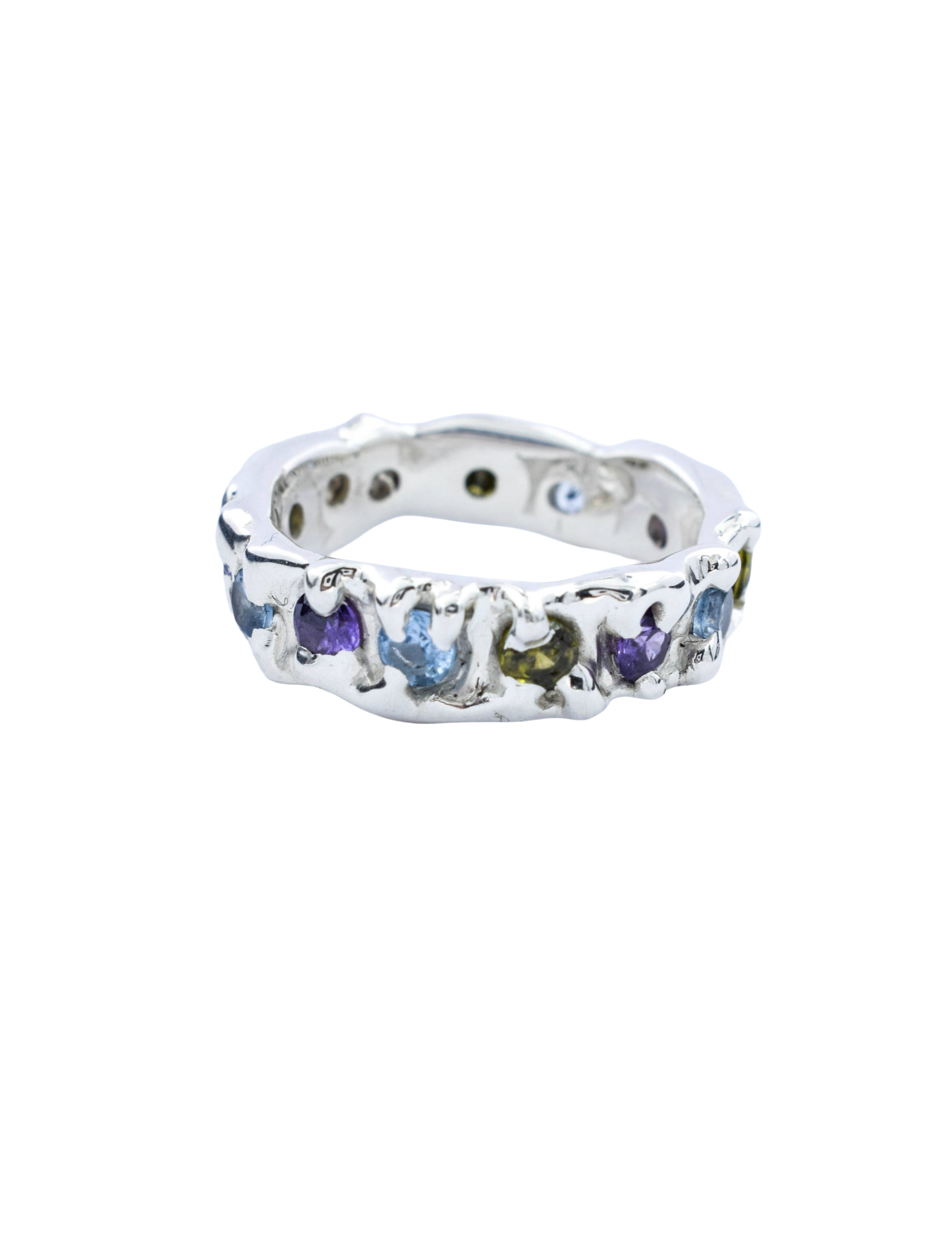 Colorful eternity ring