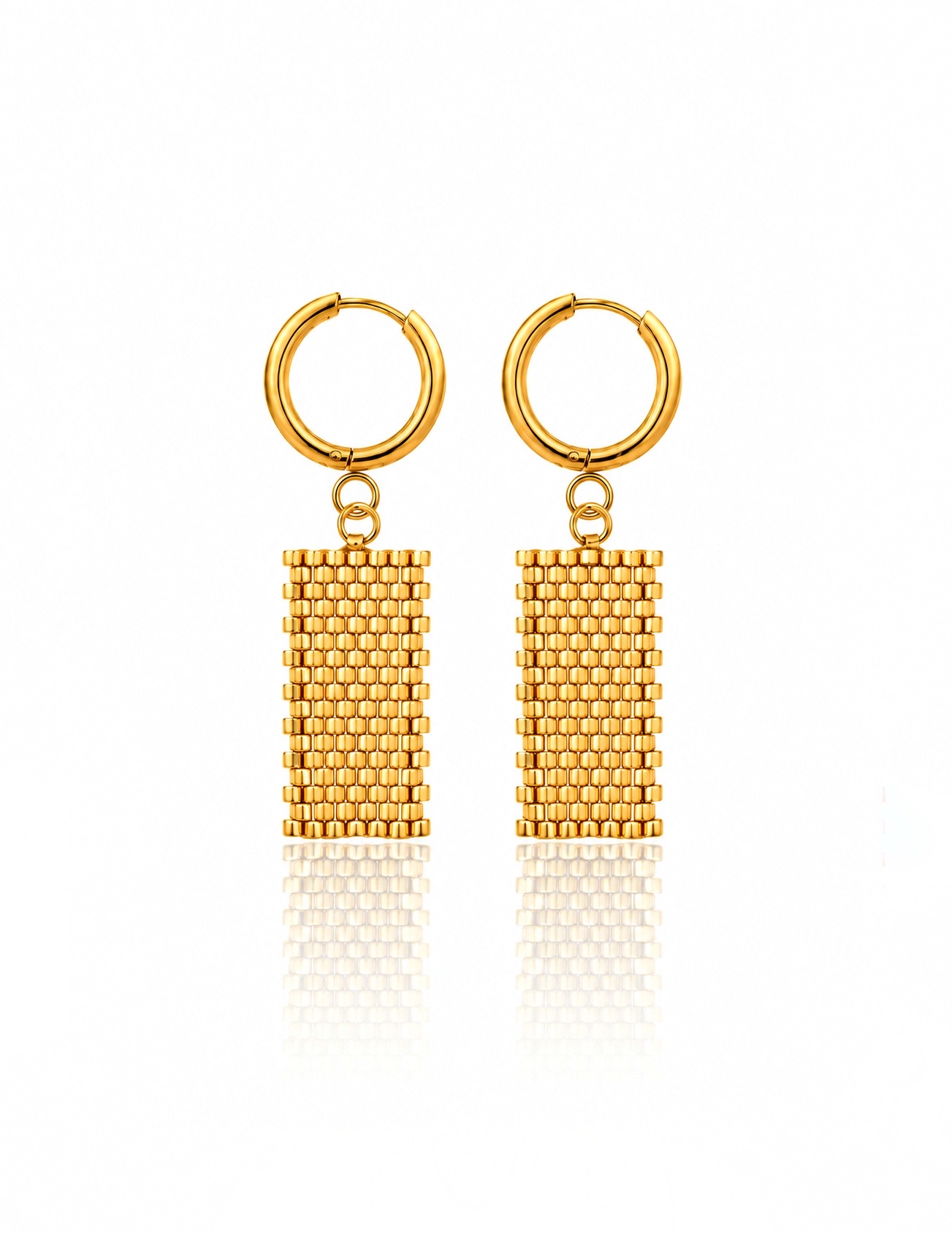 Portal Earrings With Miyuki Beads