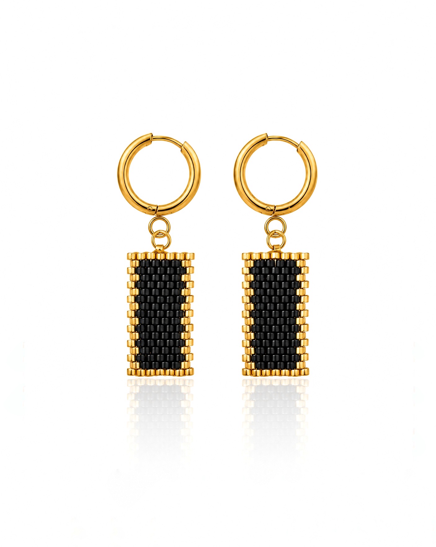Portal Earrings With Miyuki Beads