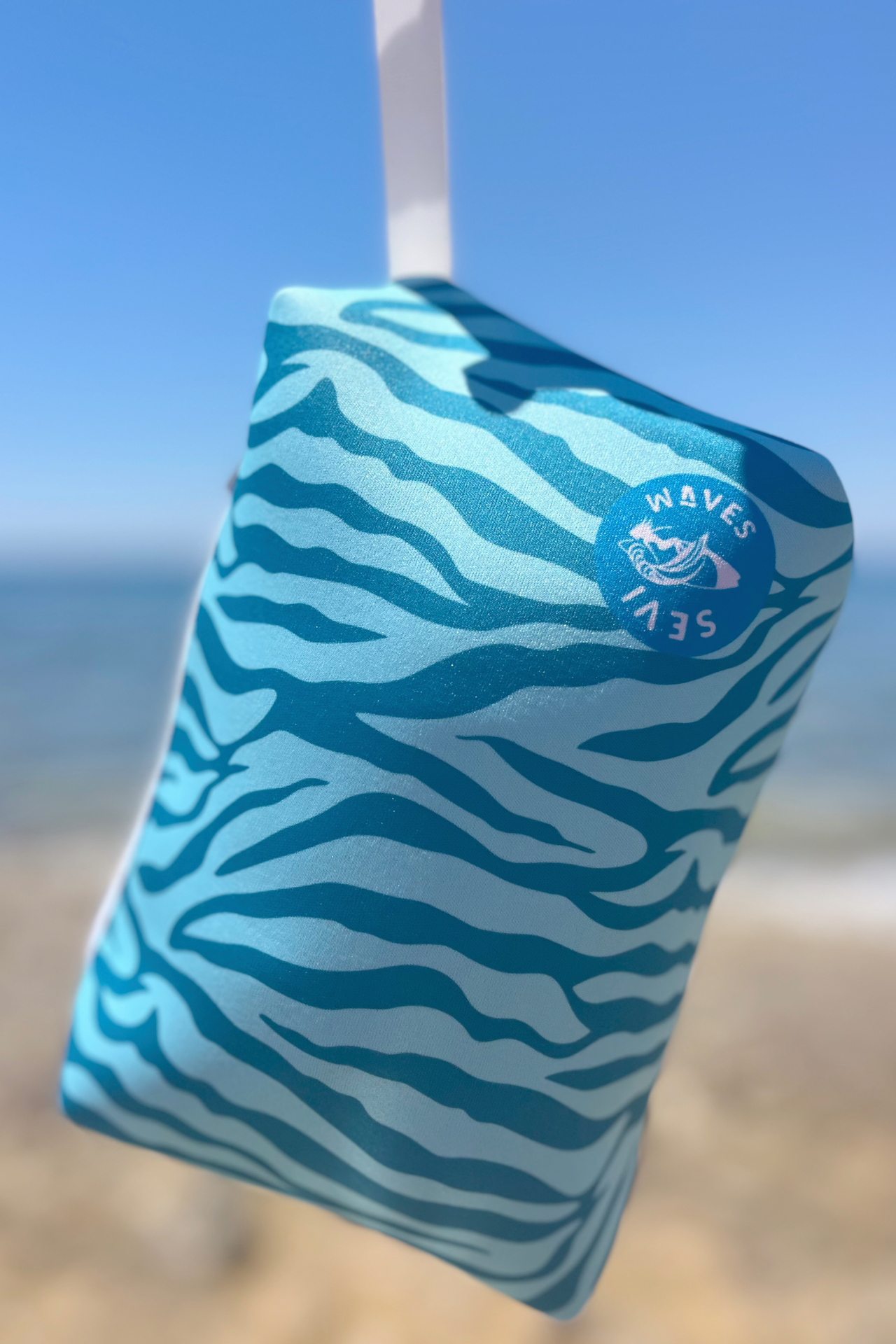 Waterproof Neoprene Pouch | Sevi Waves🦓🌼